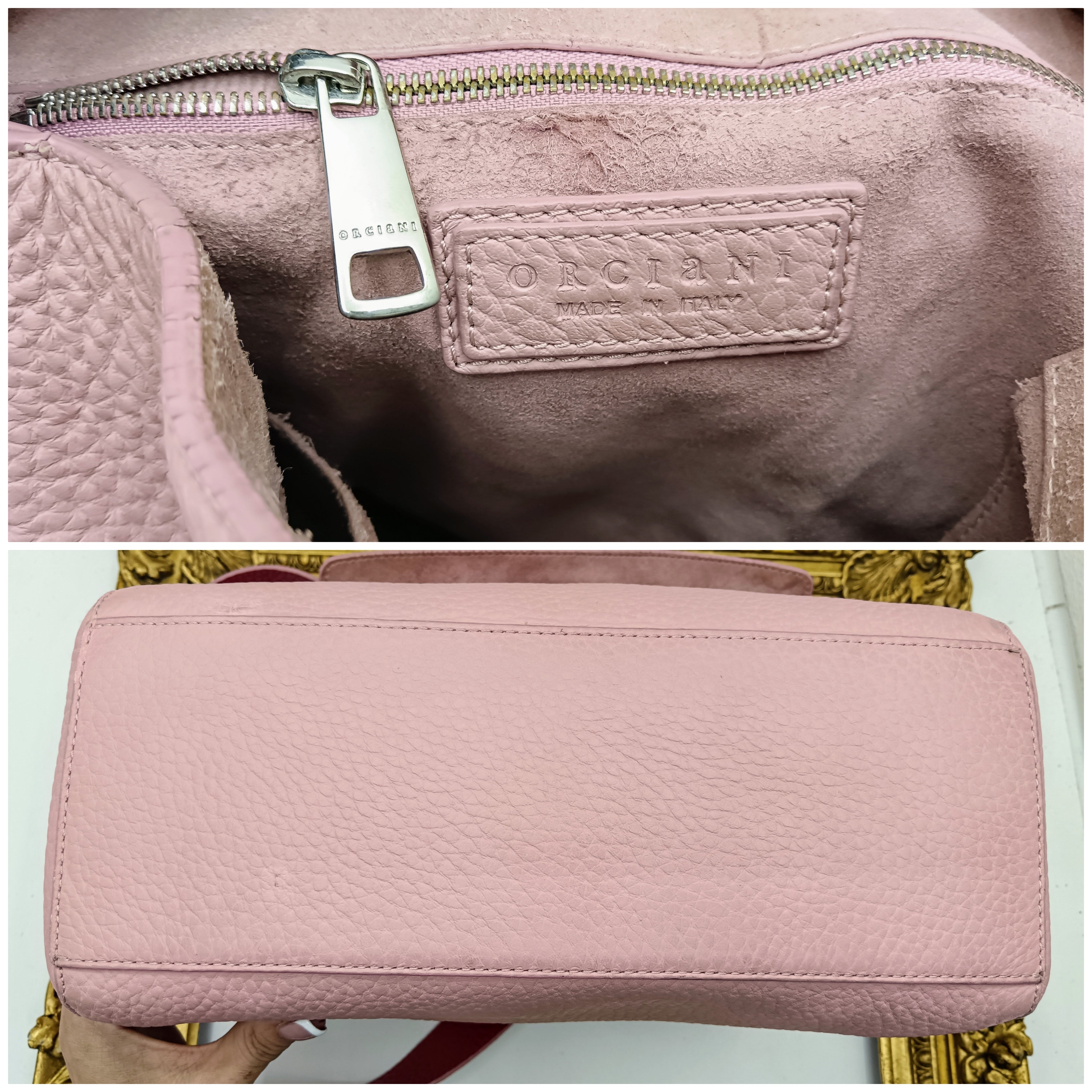 Orciani – Sveva Soft Media Pelle Martellata Rosa