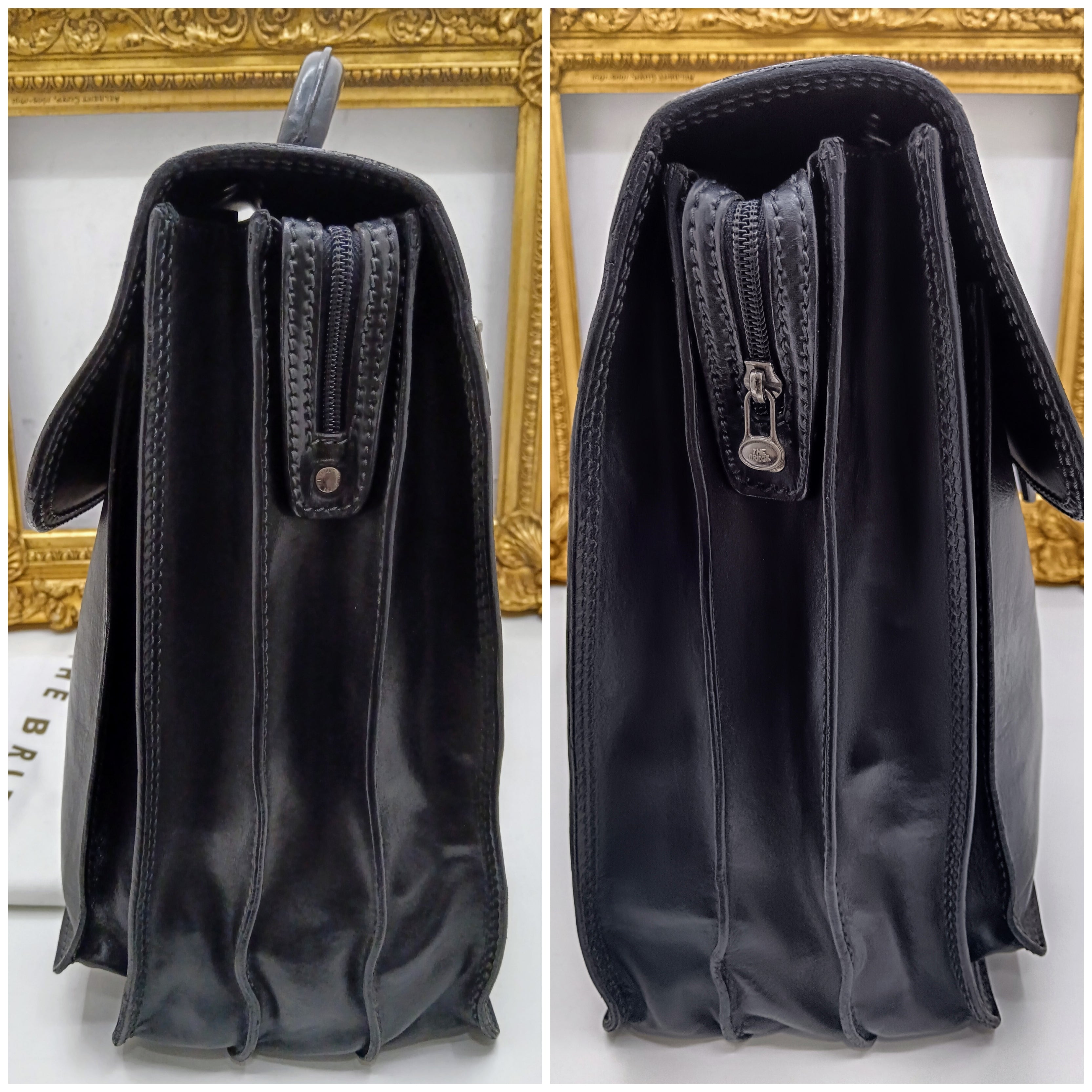 The Bridge – Cartella Espandibile 3 Soffietti Linea Story Pelle Nera
