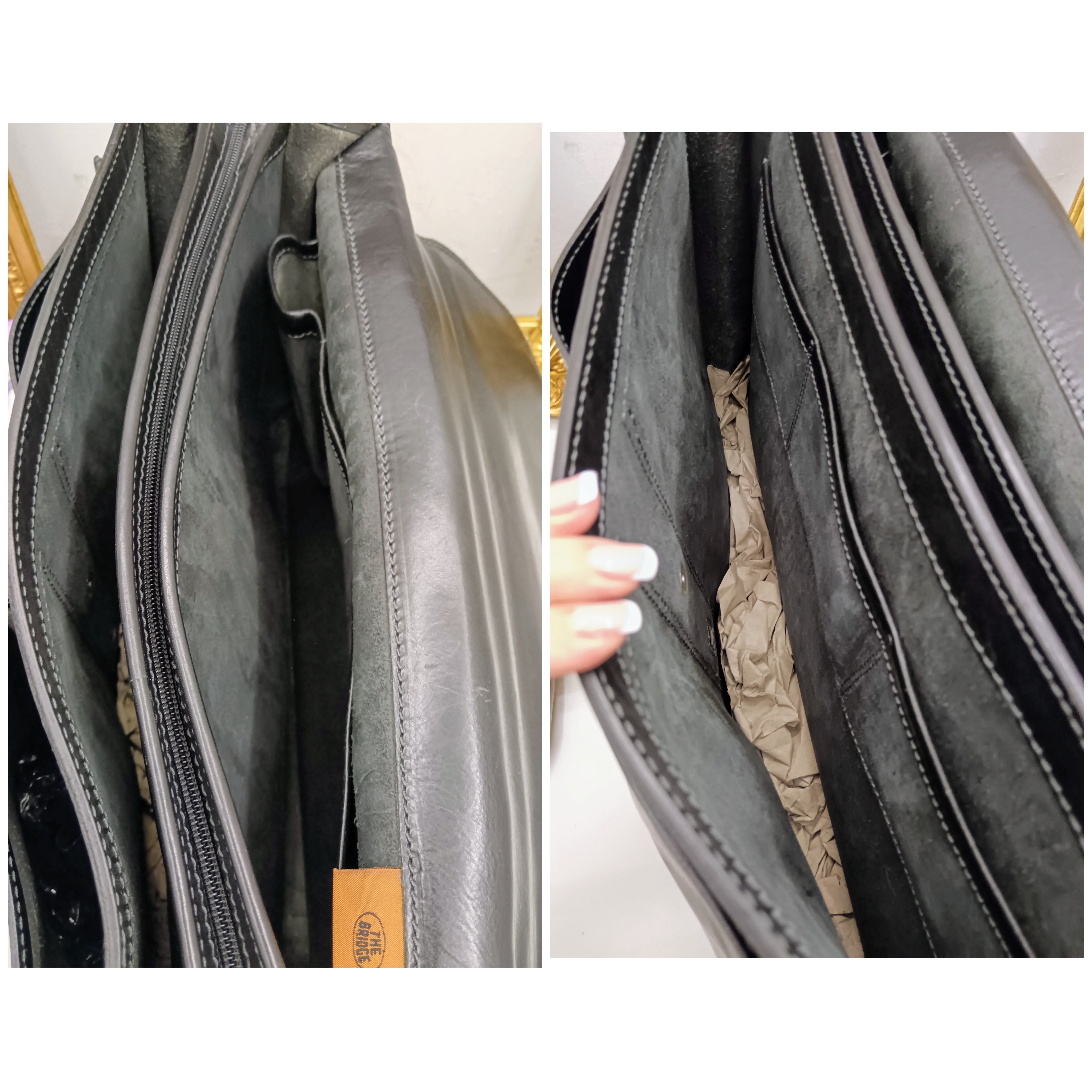 The Bridge – Cartella Espandibile 3 Soffietti Linea Story Pelle Nera