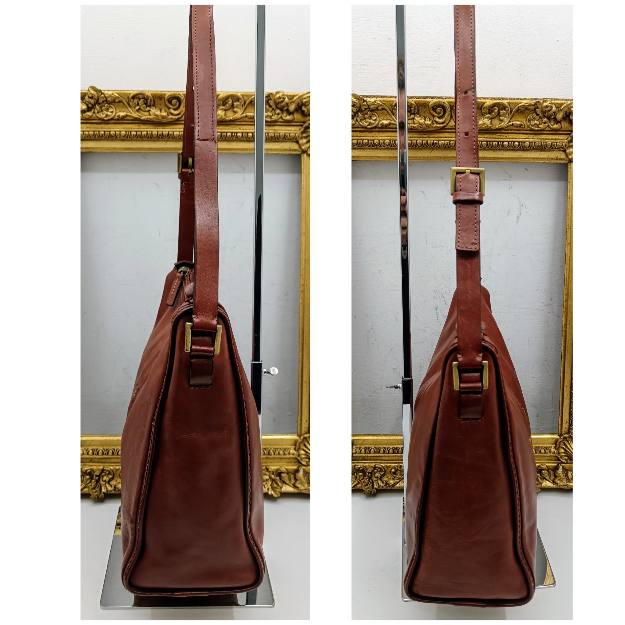 The Bridge – Tote Bag Hobo a Spalla Linea Story Pelle Marrone