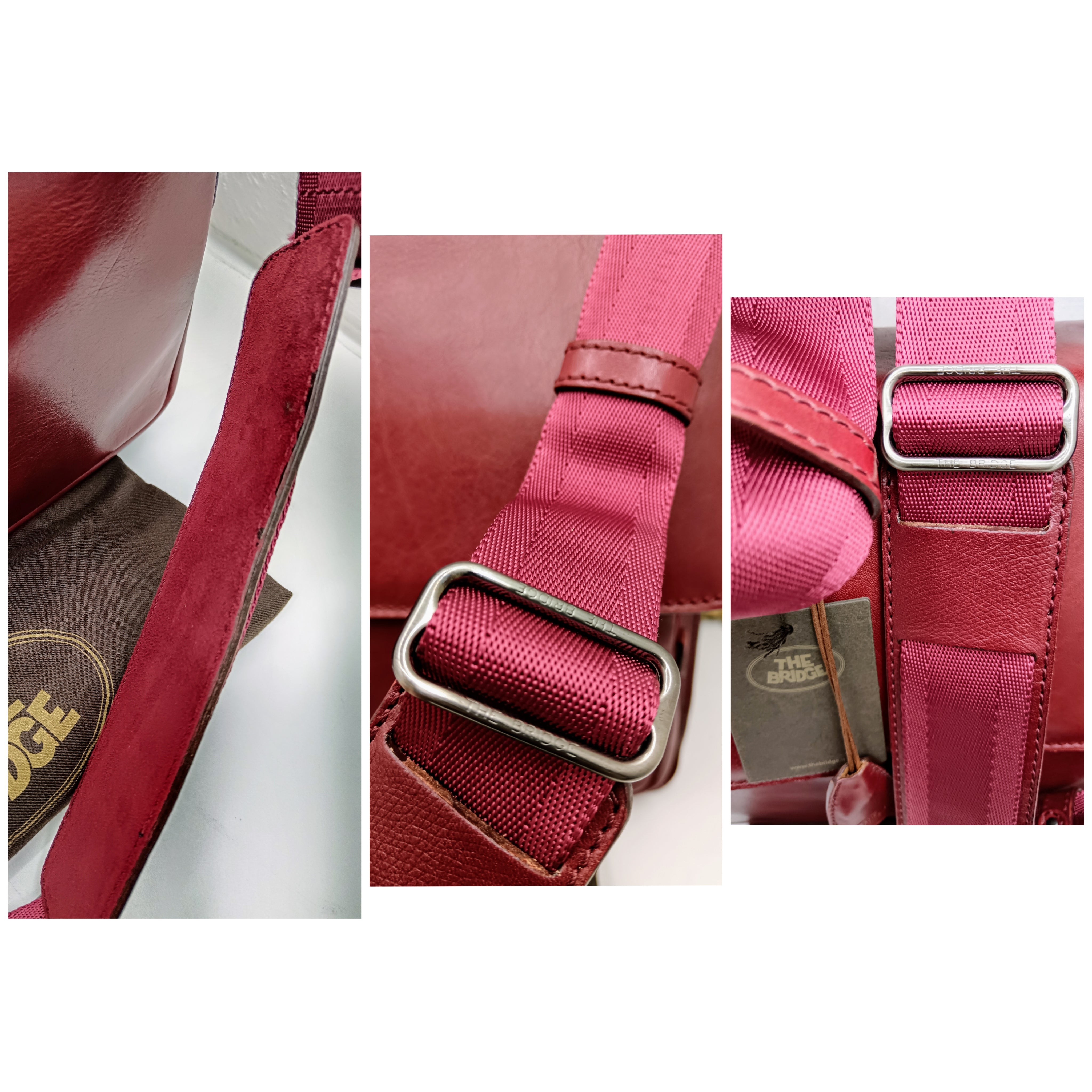 The Bridge – Cartella Pelle Bordeaux Portabilità Zaino Nuova