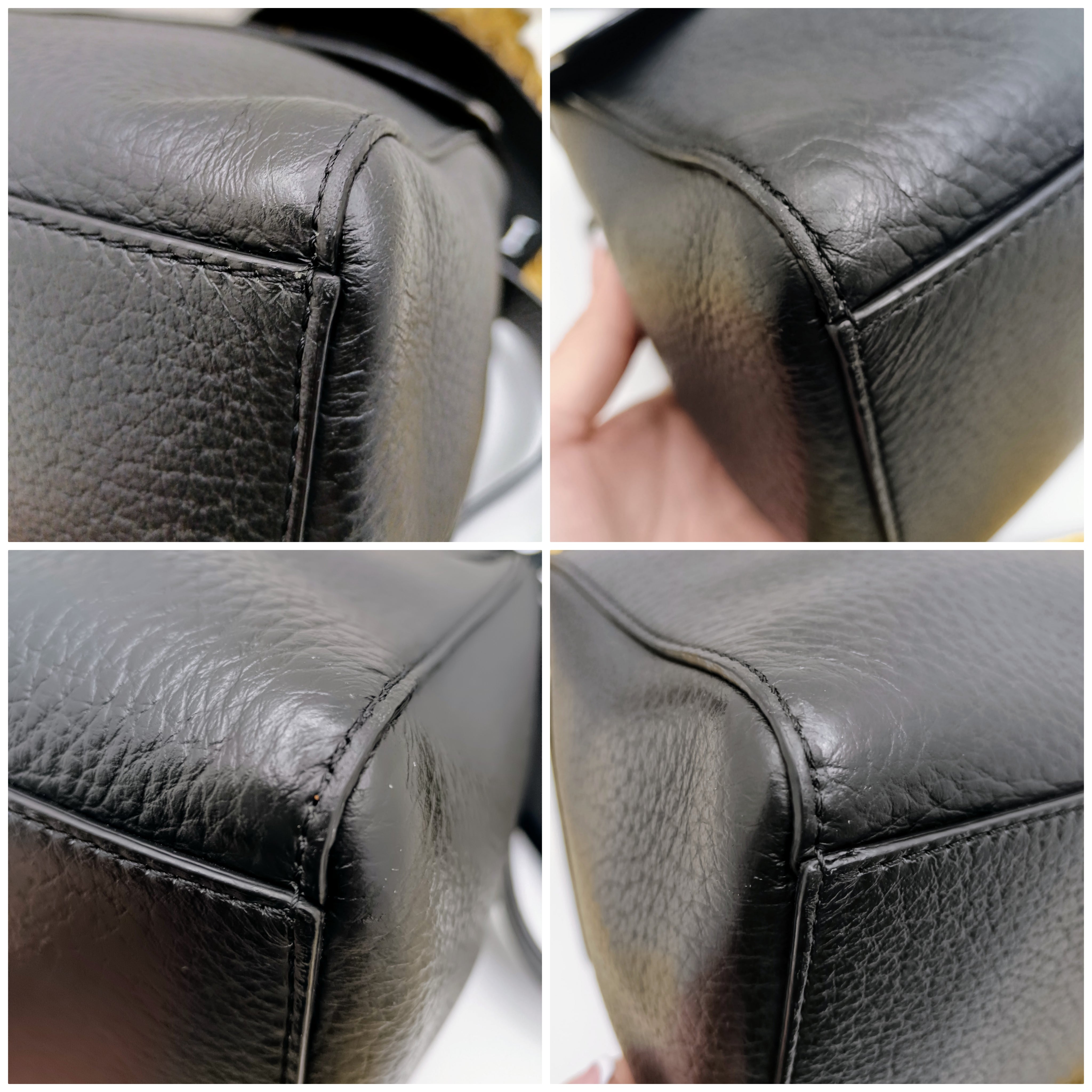 Orciani – Sveva Soft Media Tote Bag Pelle Martellata Nera con Tracolla
