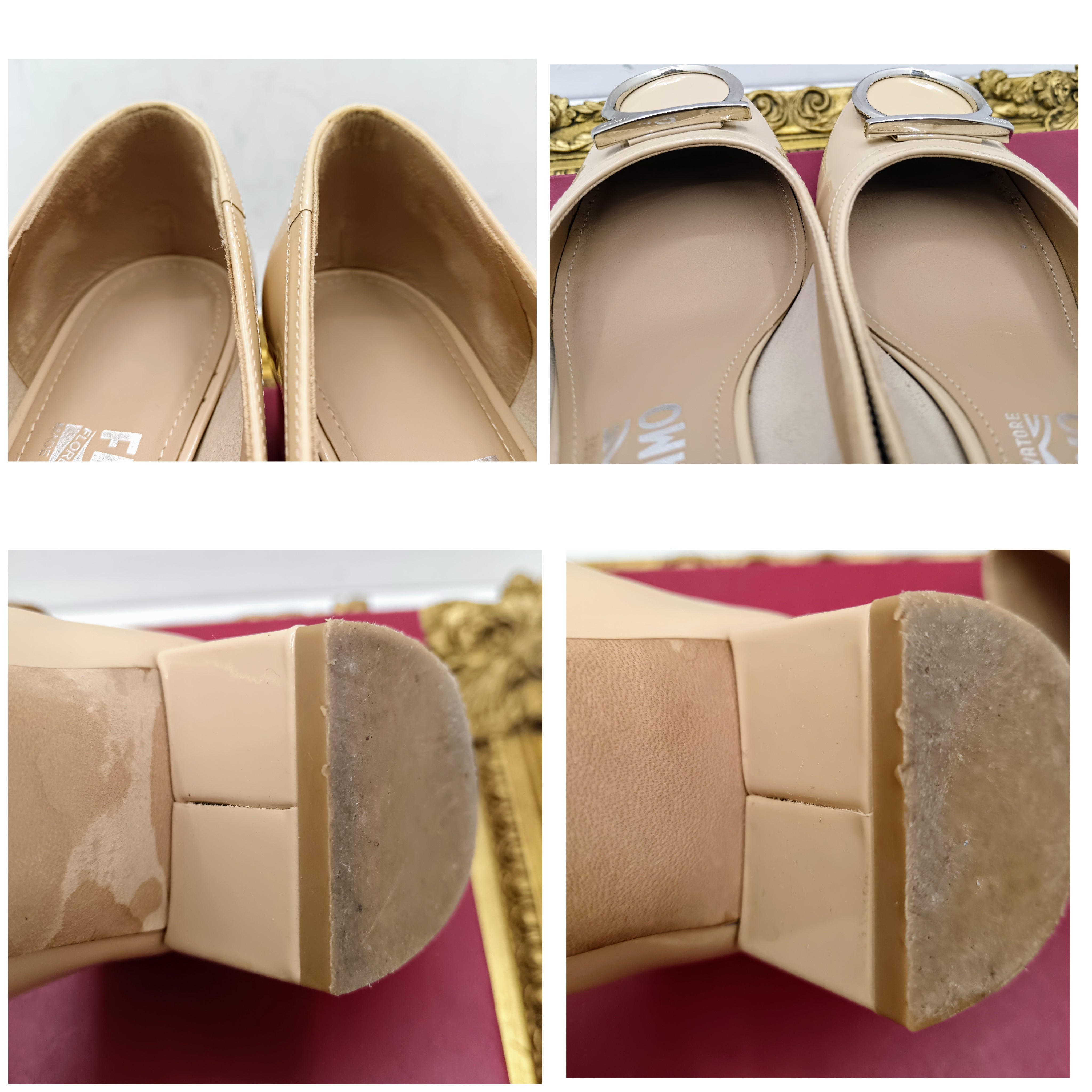 Ferragamo Salvatore – Décolleté Pumps Big Logo in Vernice