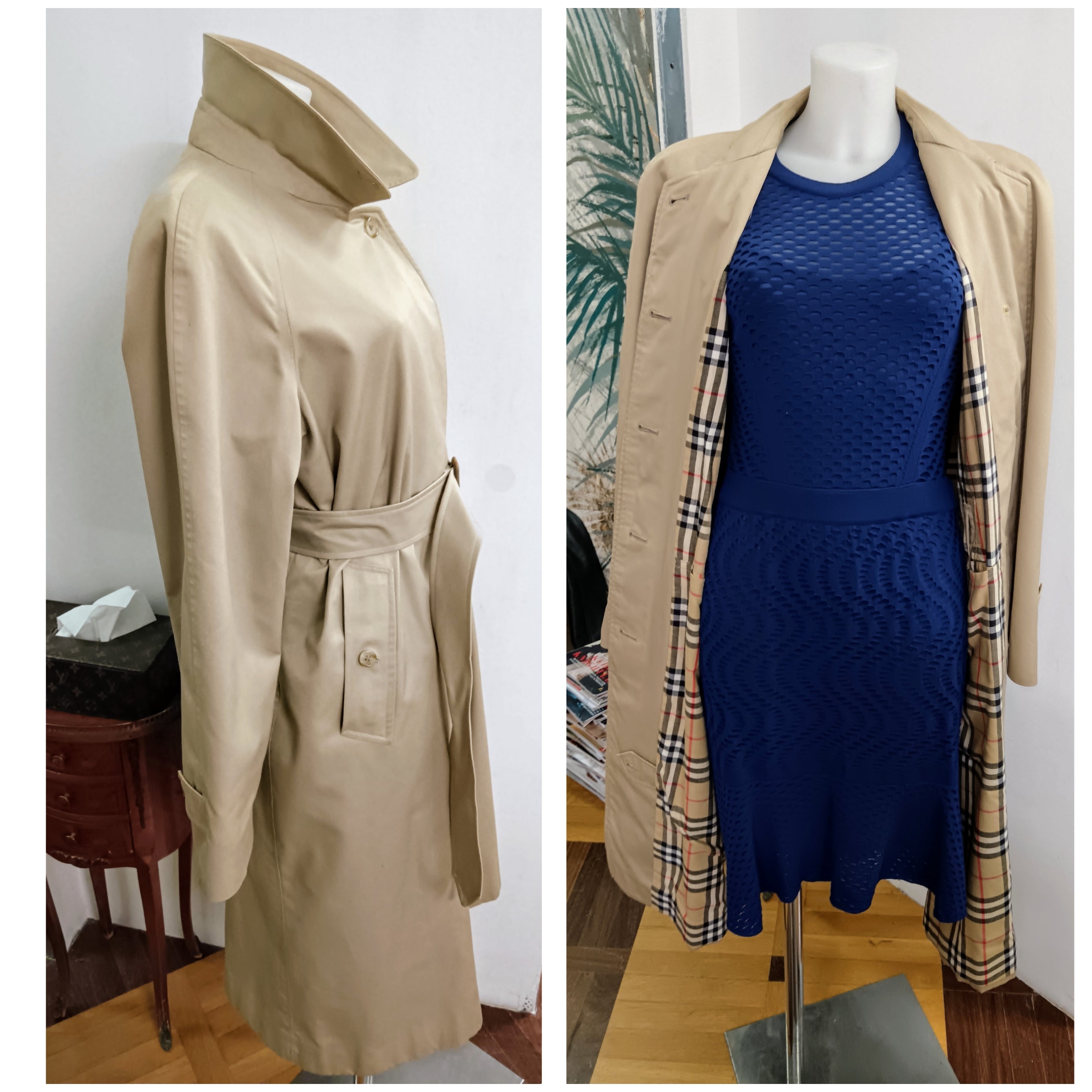 Burberry - Trench in cotone Beige con cintura
