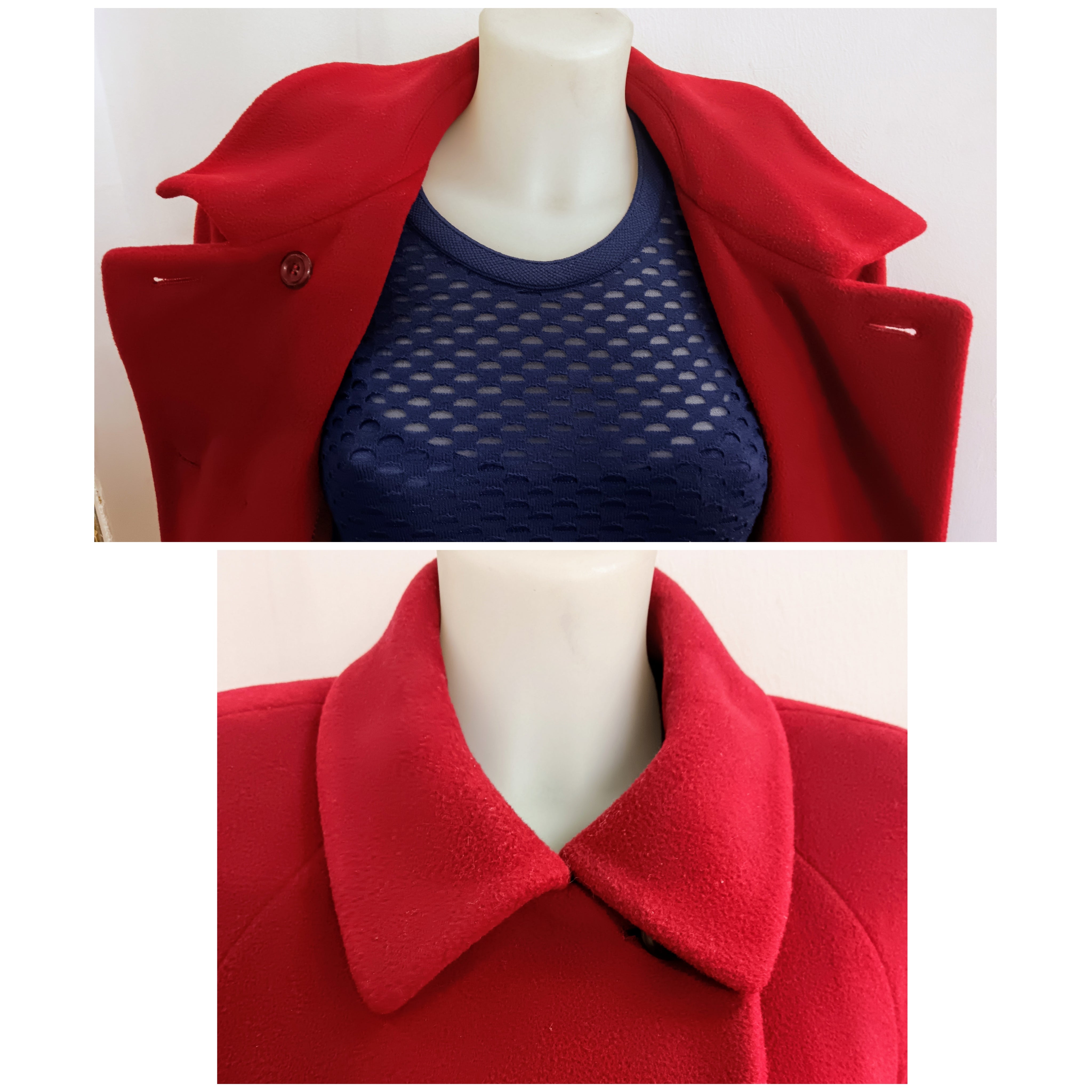 Schneider – Cappotto Donna Doppiopetto Lana Bordeaux