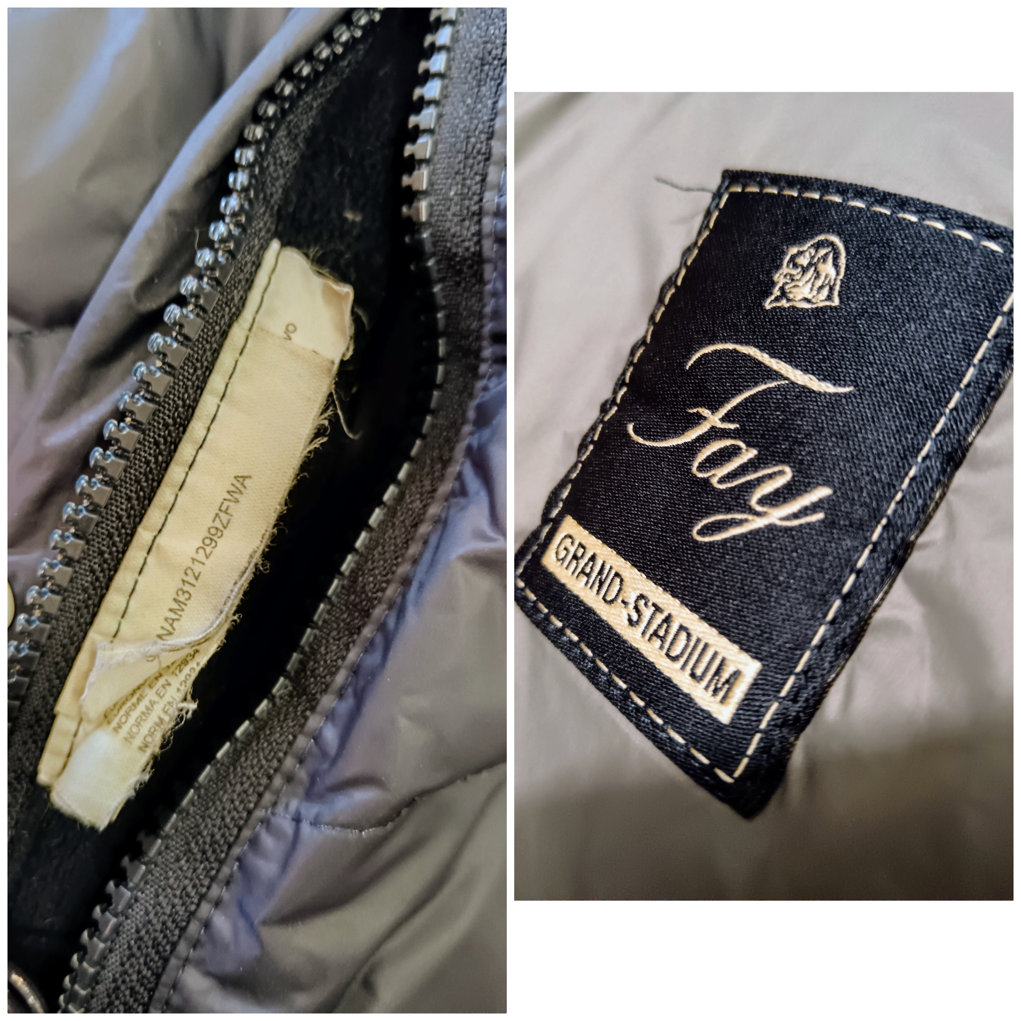 Fay – Piumino Giubbotto Mod Grand-Stadium in Nylon Blu