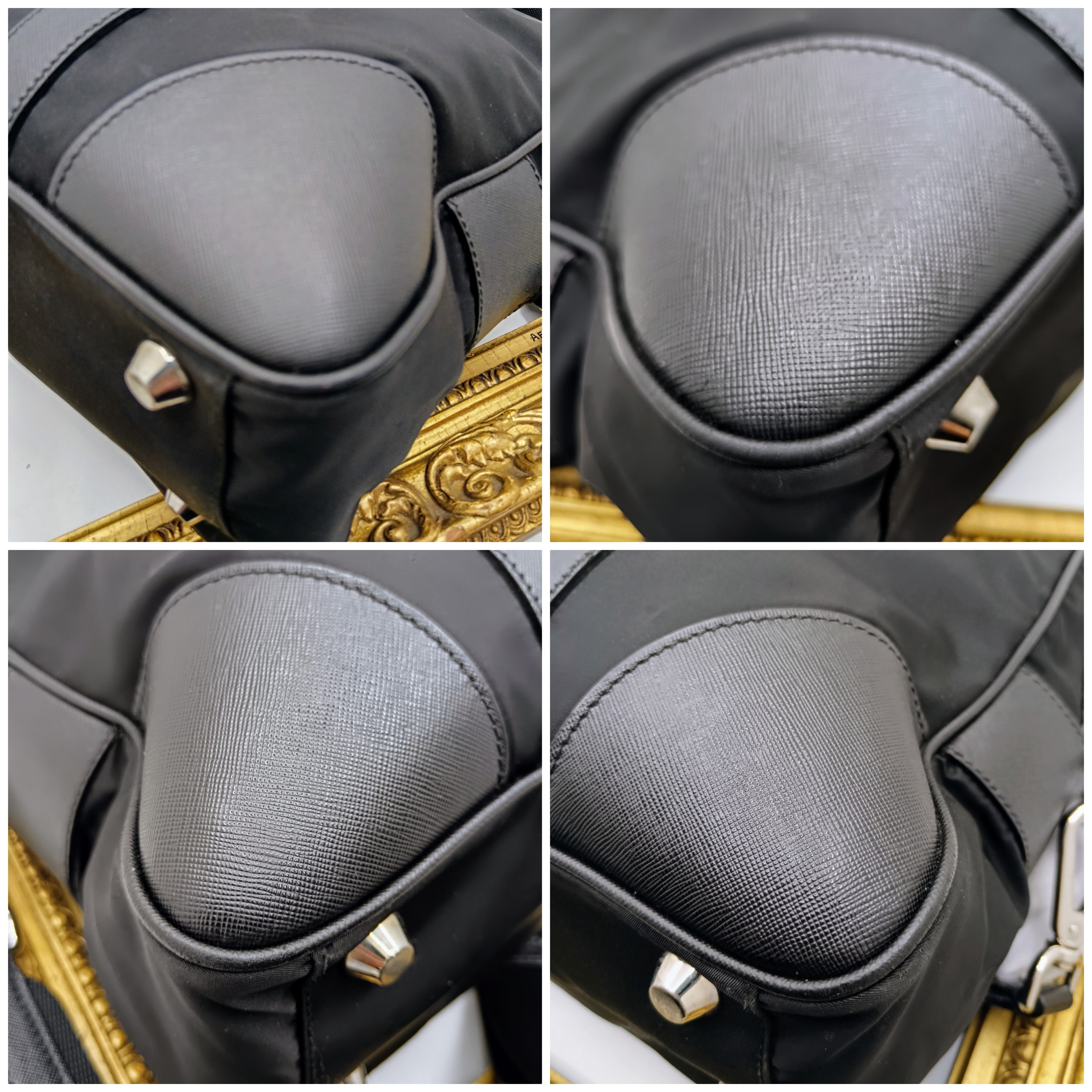 Prada - Cartella Valigetta Unisex in Re-Nylon e Pelle Saffiano Nera Full Set