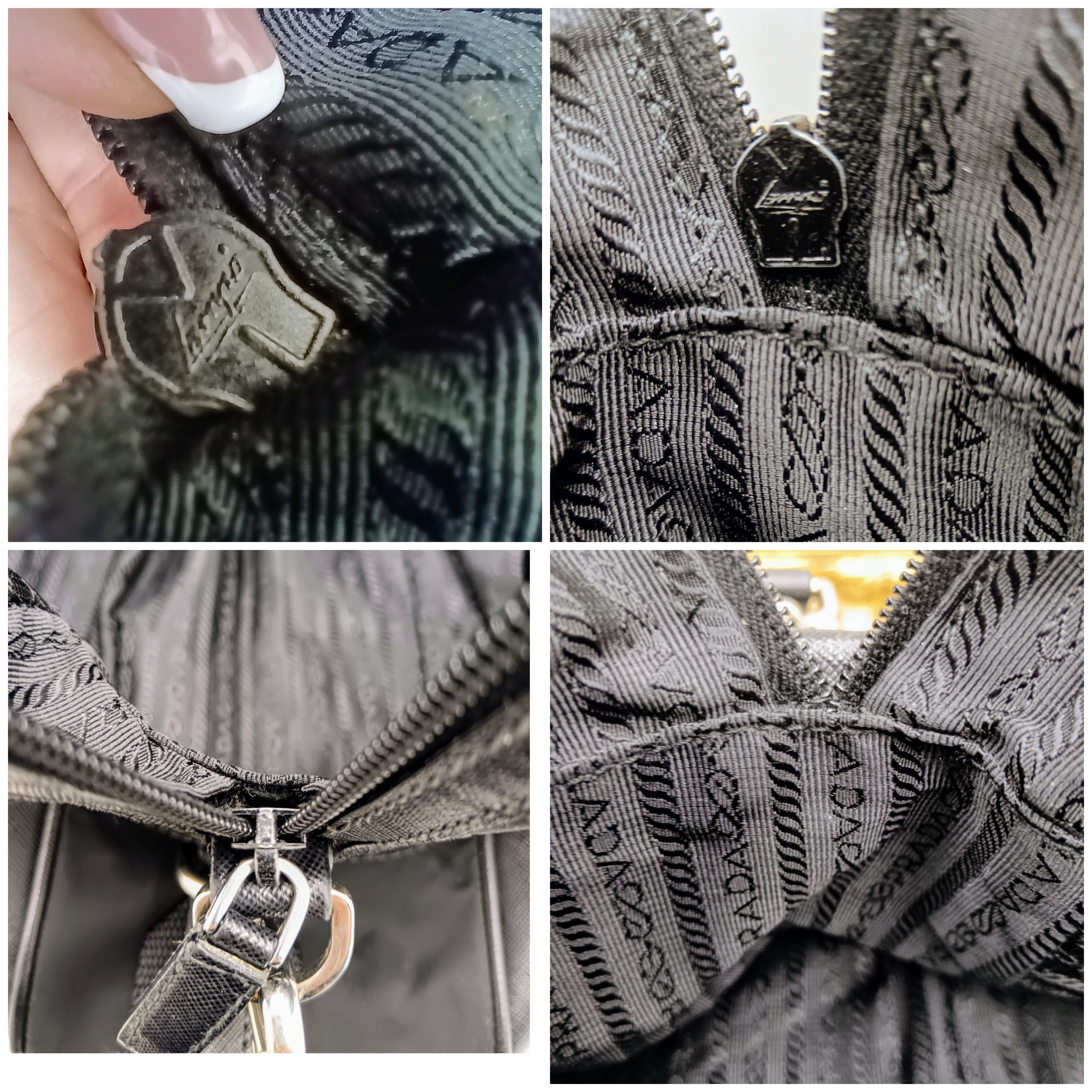 Prada - Cartella Valigetta Unisex in Re-Nylon e Pelle Saffiano Nera Full Set