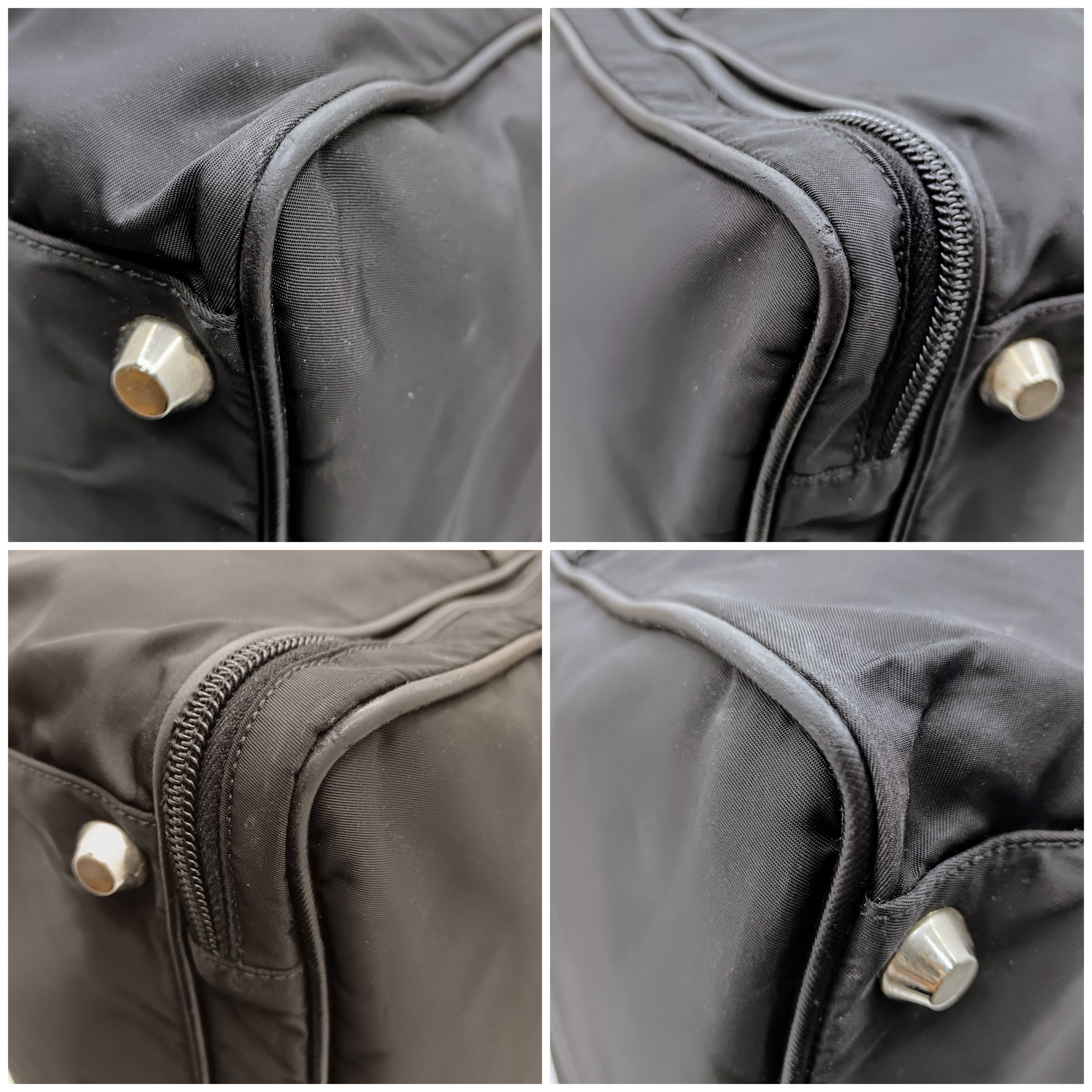 Prada – Cartella Avietta Pilotina Re-Nylon e Pelle Saffiano Nera
