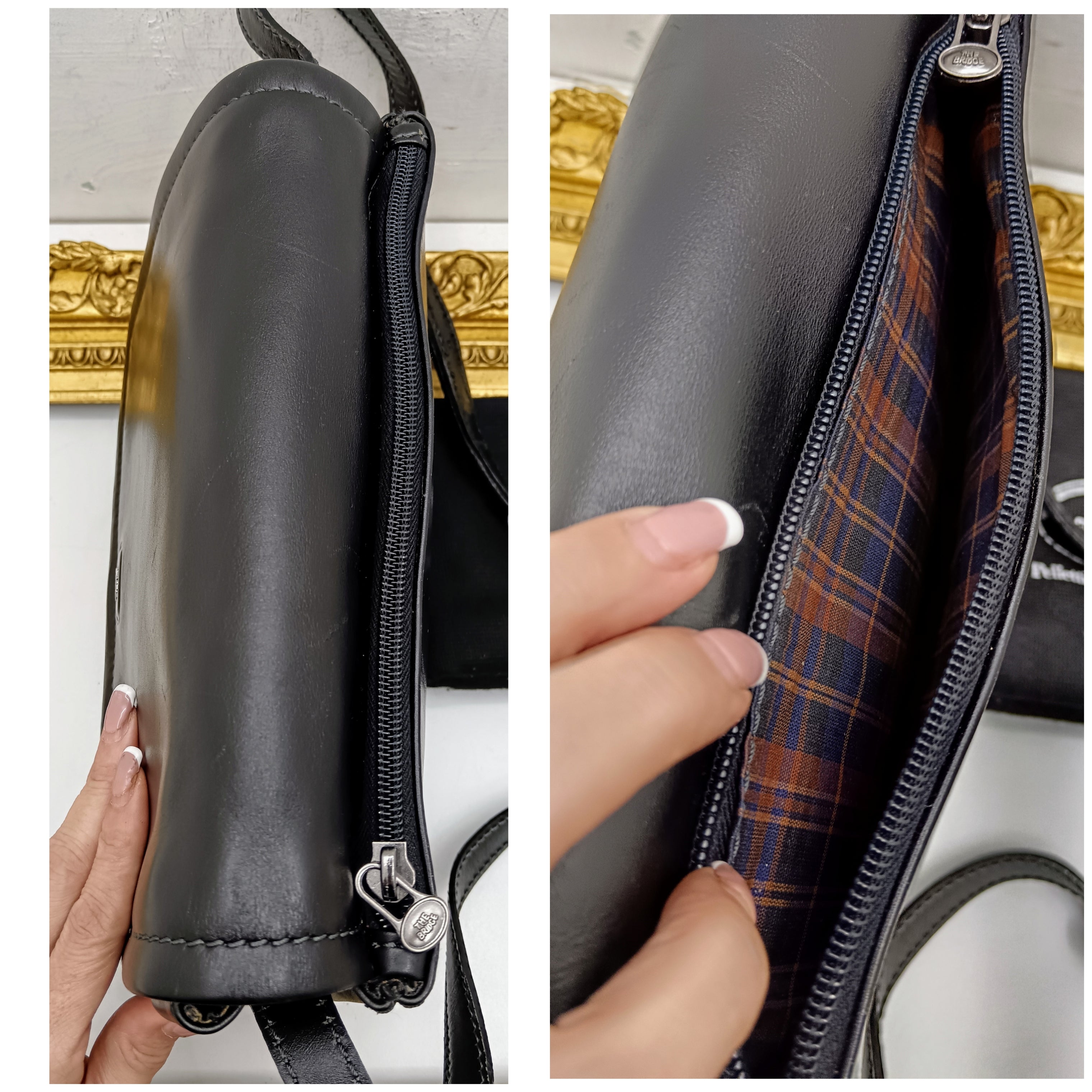 The Bridge – Camera Bag Postina Tracolla Linea Story in Pelle Nera