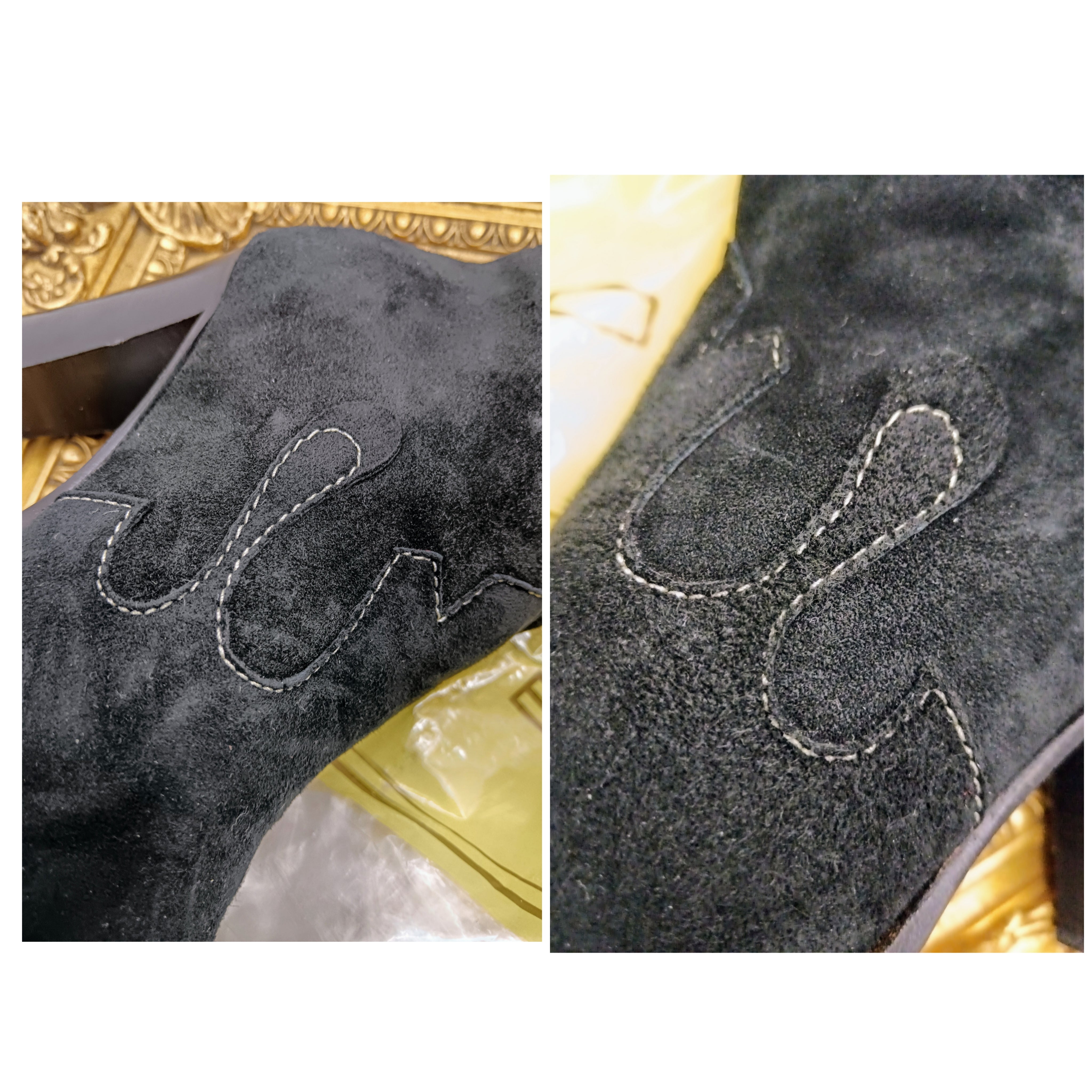 Etro – Stivali Camperos Pelle Scamosciata Nera