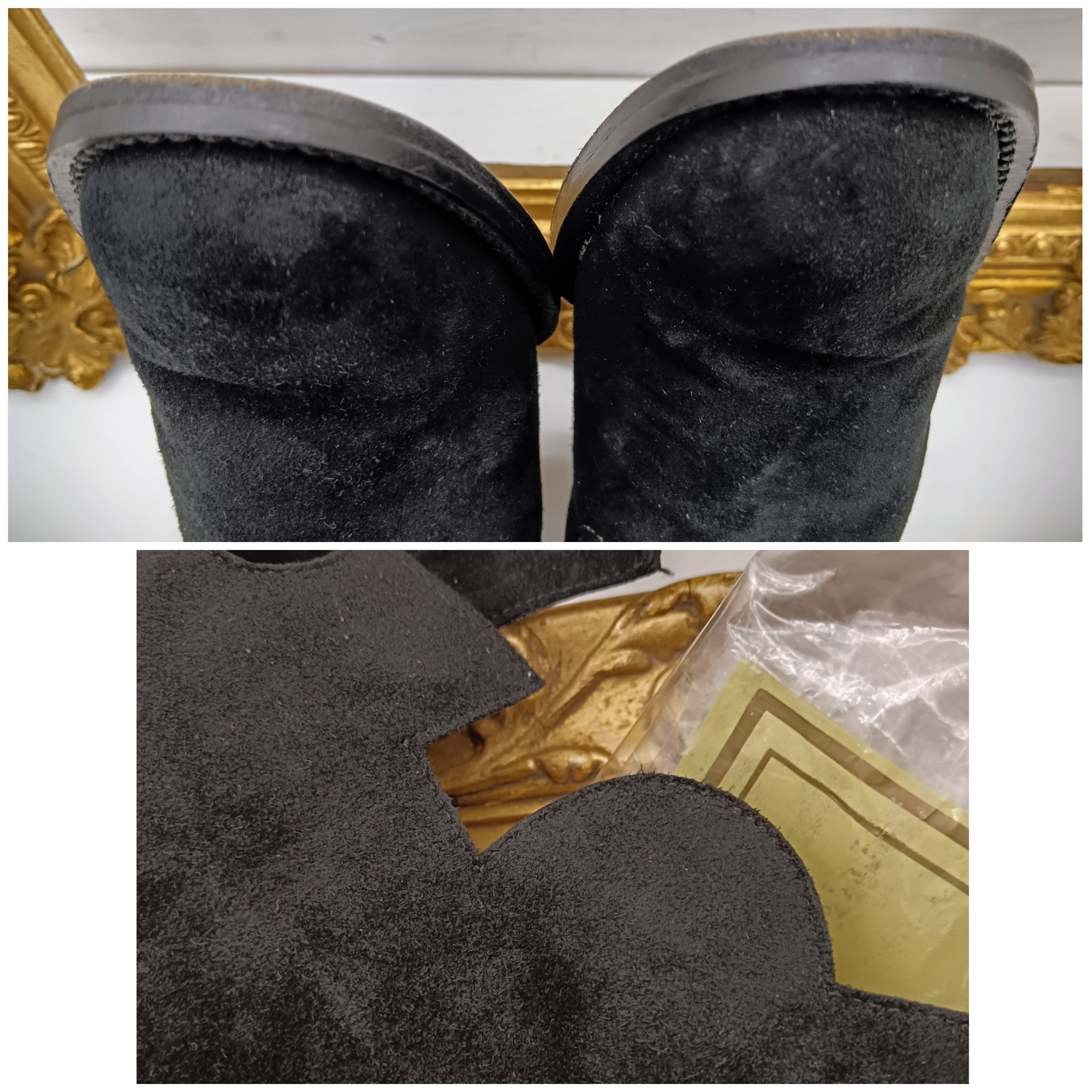 Etro – Stivali Camperos Pelle Scamosciata Nera