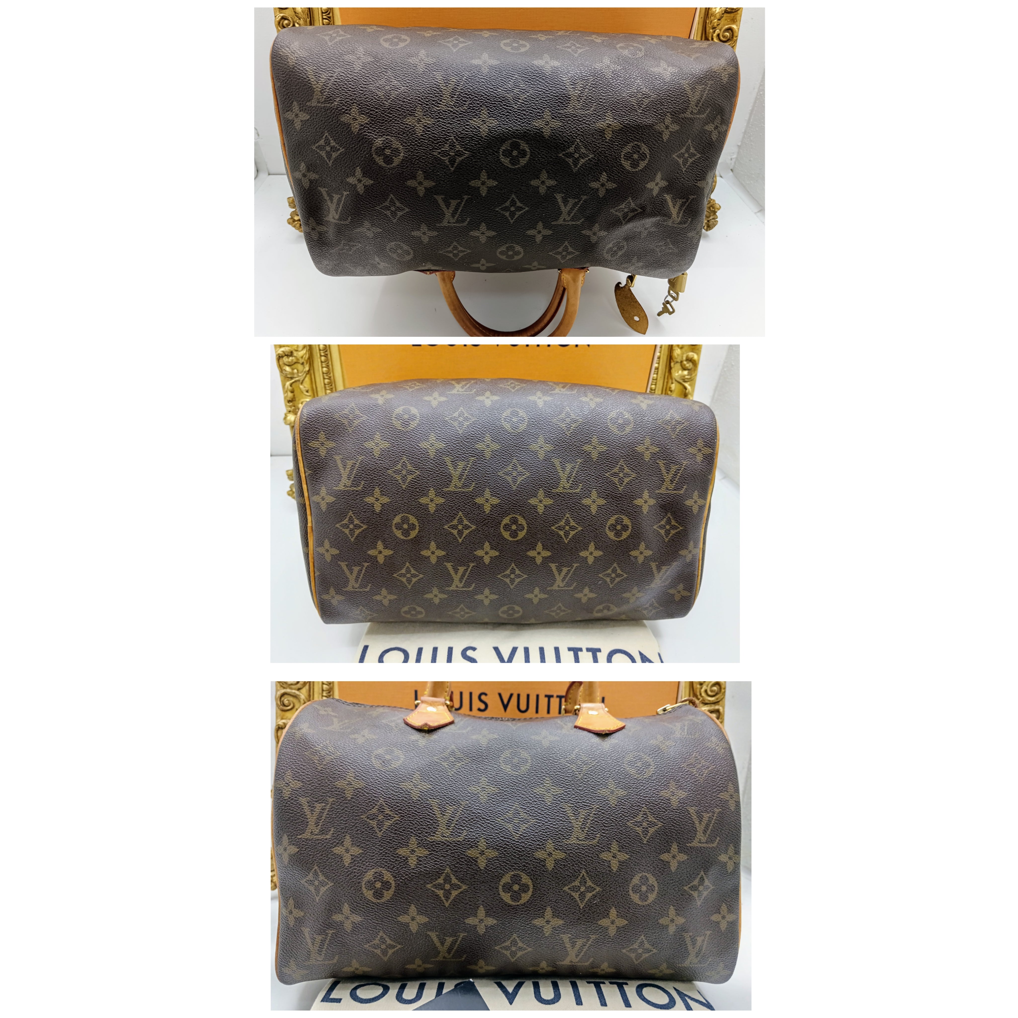 Louis Vuitton – Bauletto Speedy 30 Canvas Monogram · Full Set