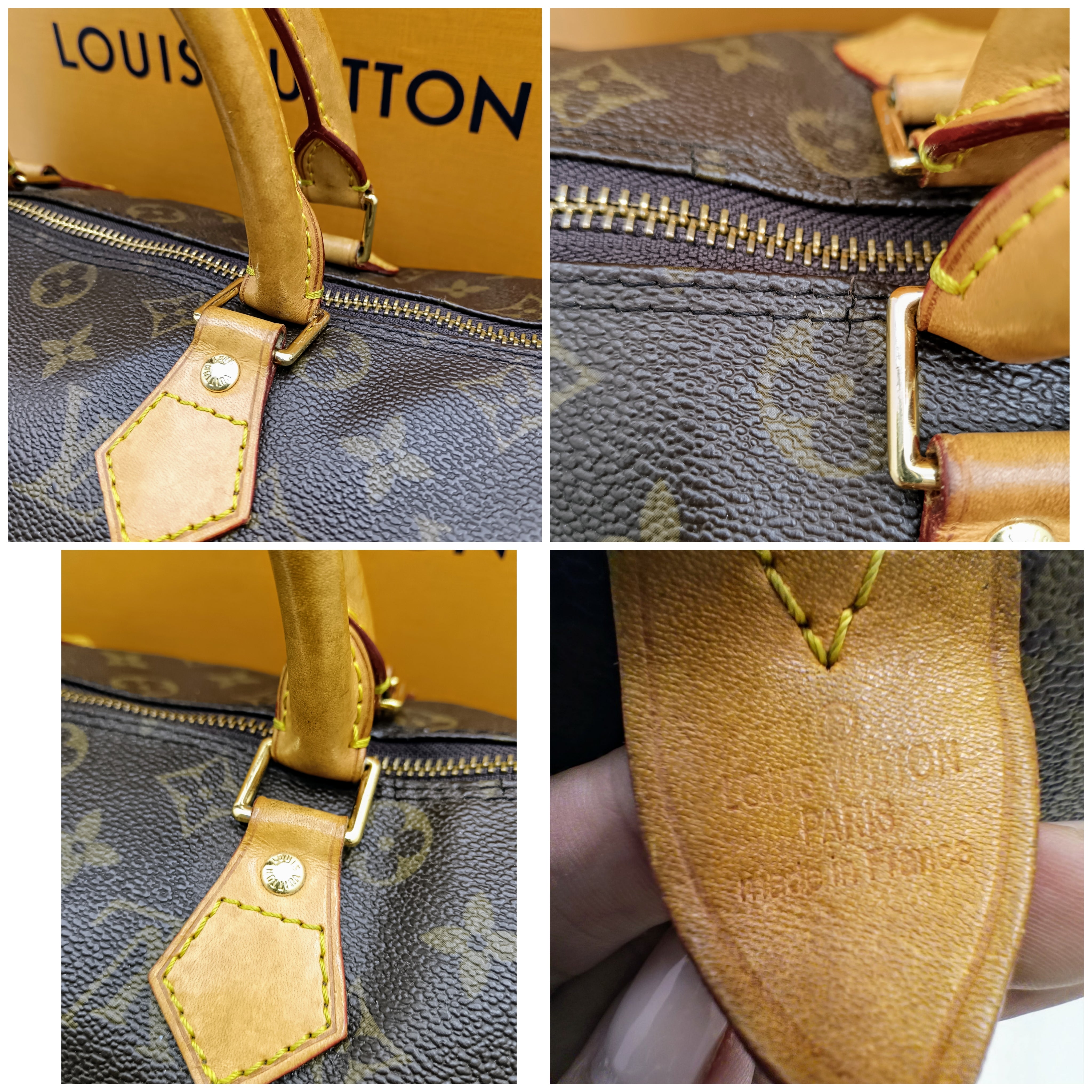 Louis Vuitton – Bauletto Speedy 30 Canvas Monogram · Full Set