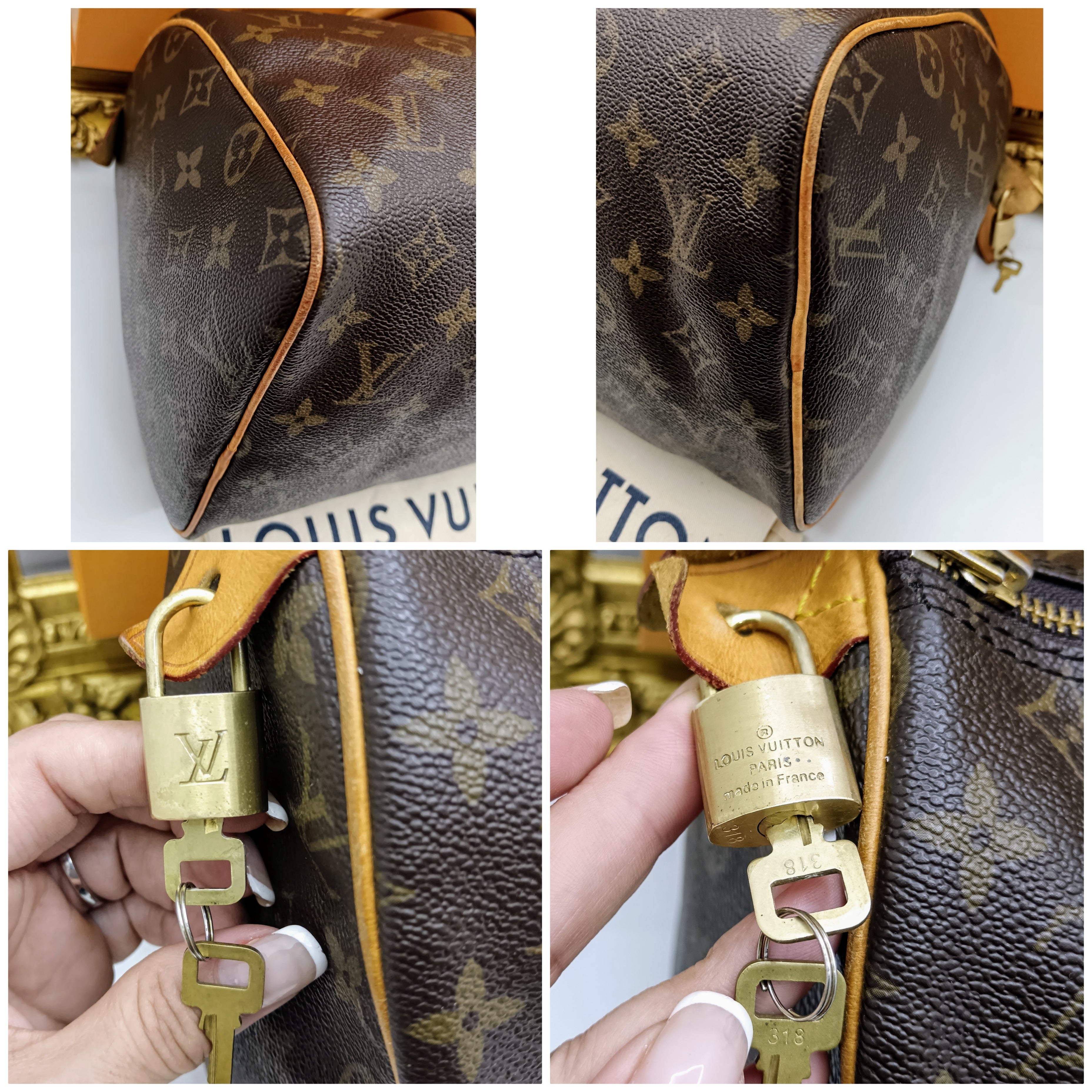 Louis Vuitton – Bauletto Speedy 30 Canvas Monogram · Full Set