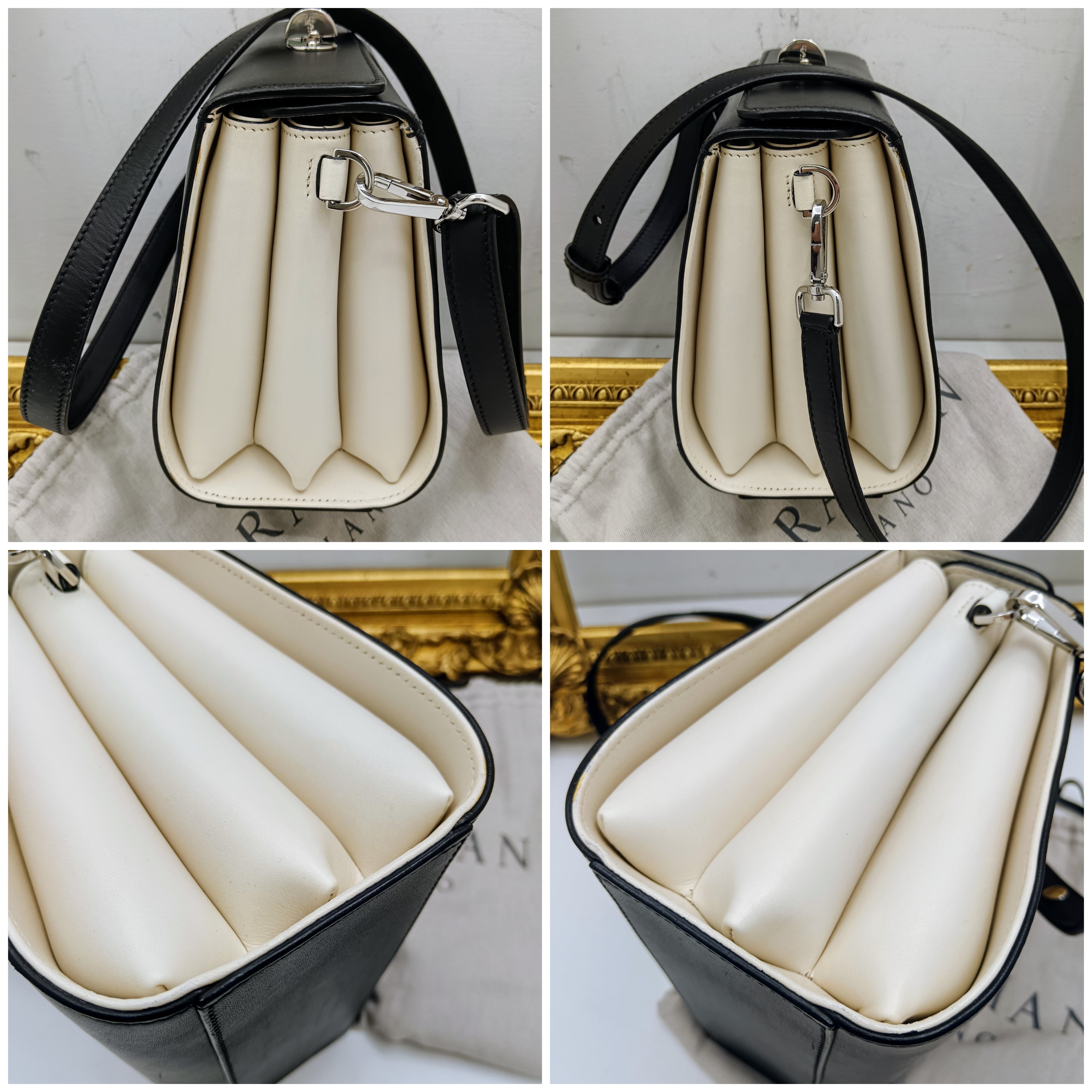 Serapian - "Villa Bag” Tote Clutch Pochette a tracolla Pelle