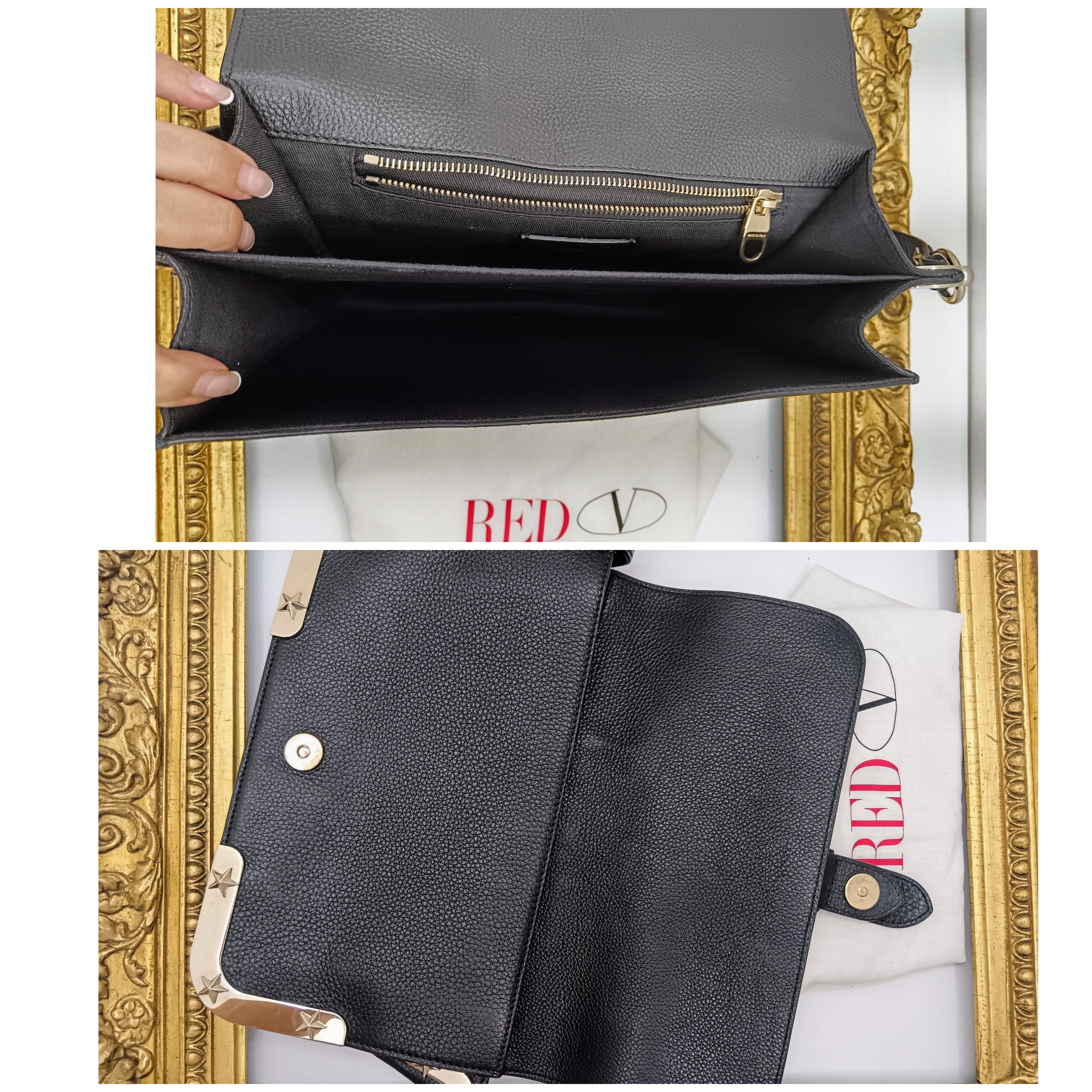 RED Valentino Garavani – Borsa a spalla pelle nera