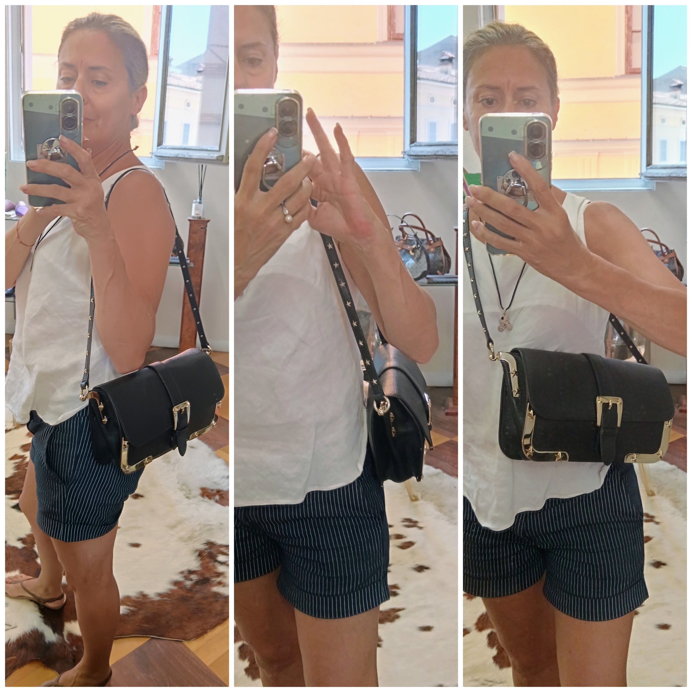 RED Valentino Garavani – Borsa a spalla pelle nera