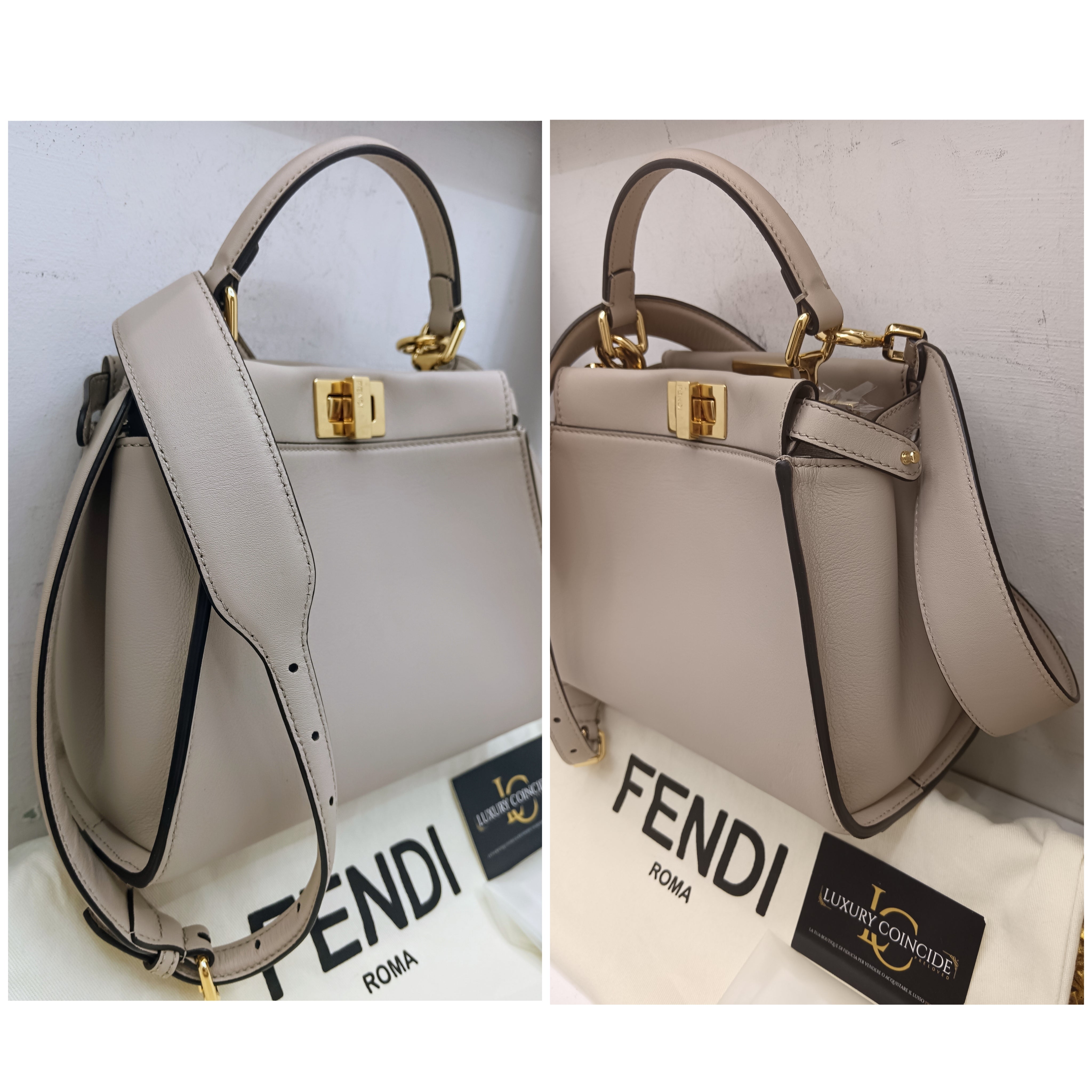 Fendi – Peekaboo Mini in Pelle Beige