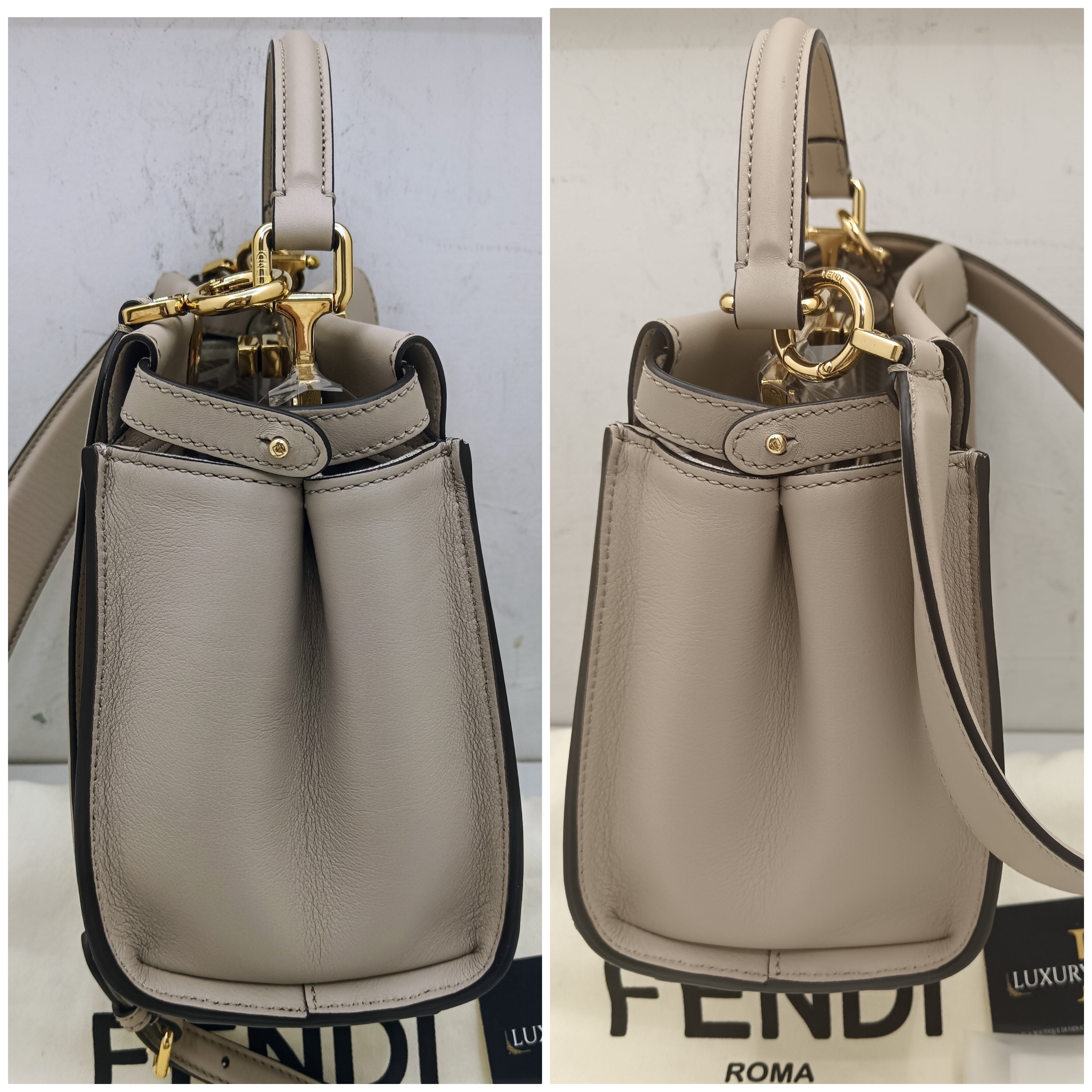 Fendi – Peekaboo Mini in Pelle Beige