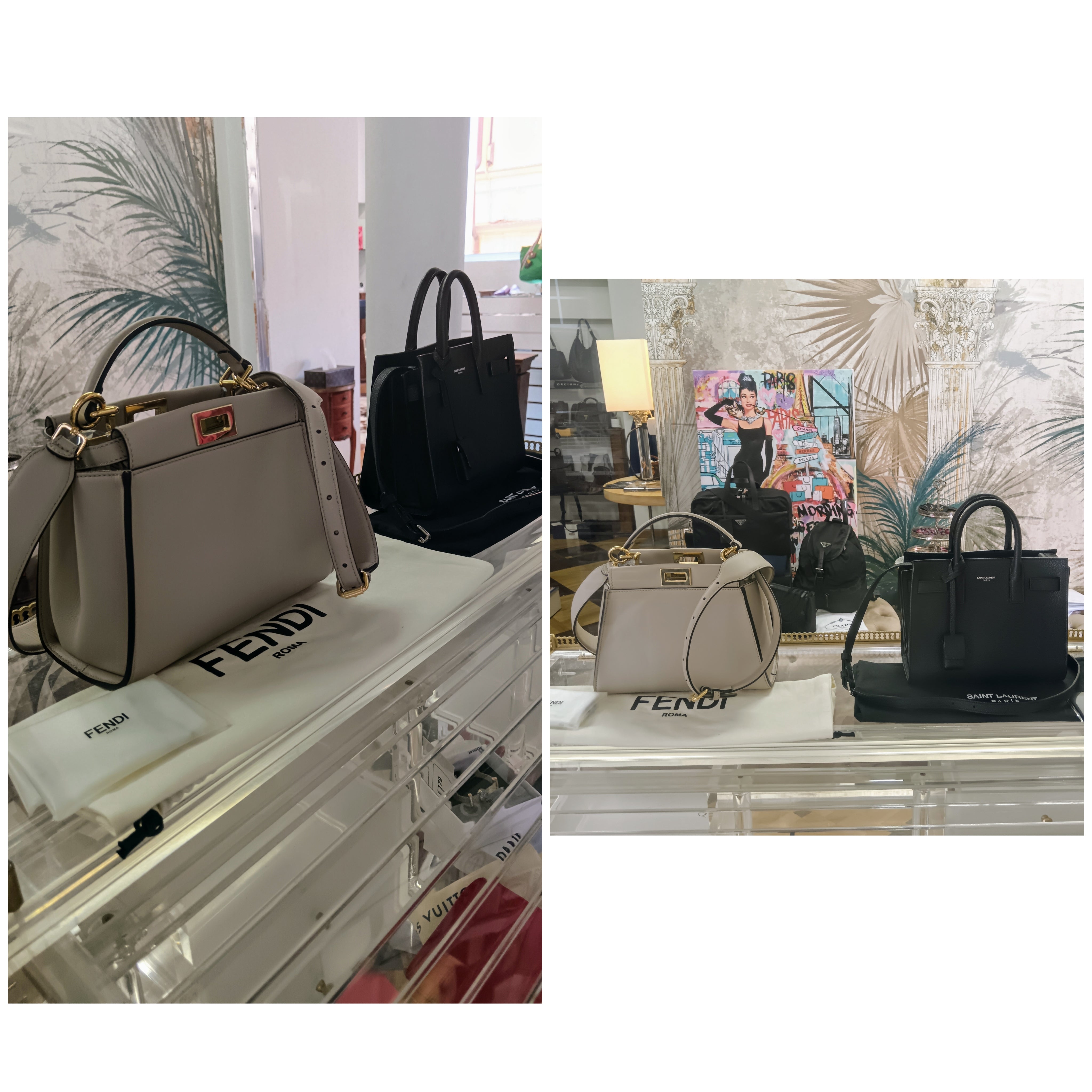 Fendi – Peekaboo Mini in Pelle Beige