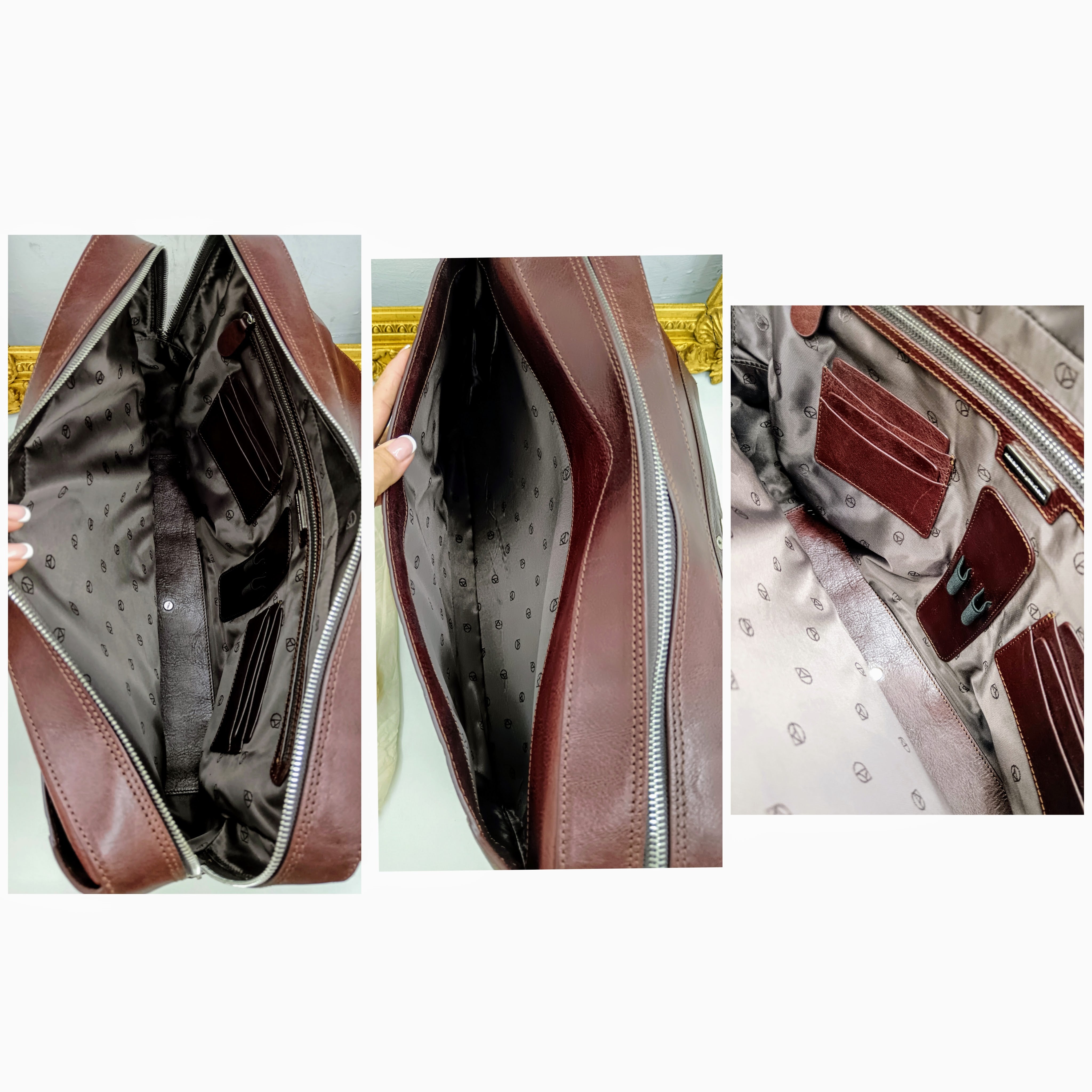 Nazareno Gabrielli – Valigetta Cartella Borsa Lavoro Pelle Bordeaux