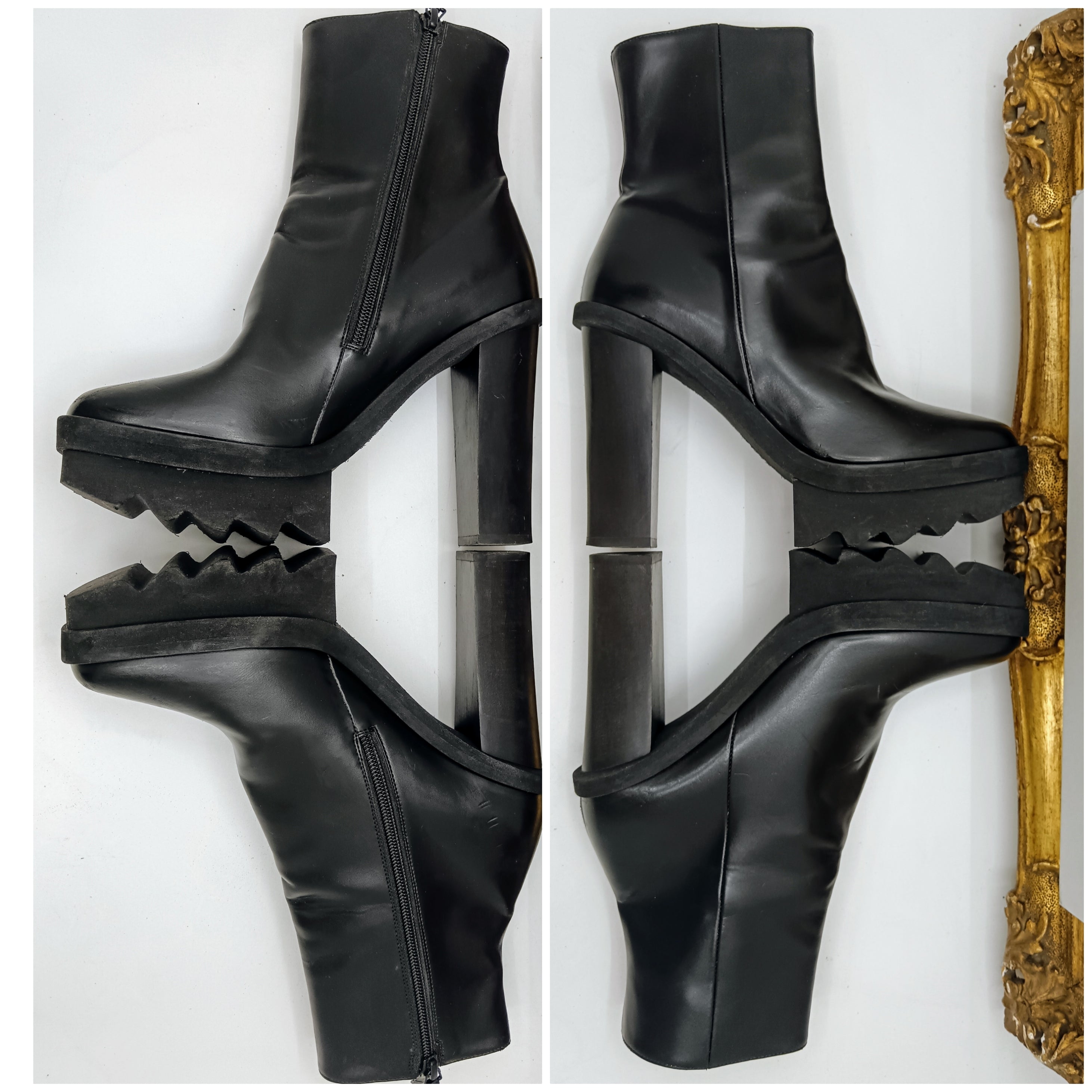 Stella Mccartney – Stivaletti Tronchetti Elyse Pelle Vegana Nera