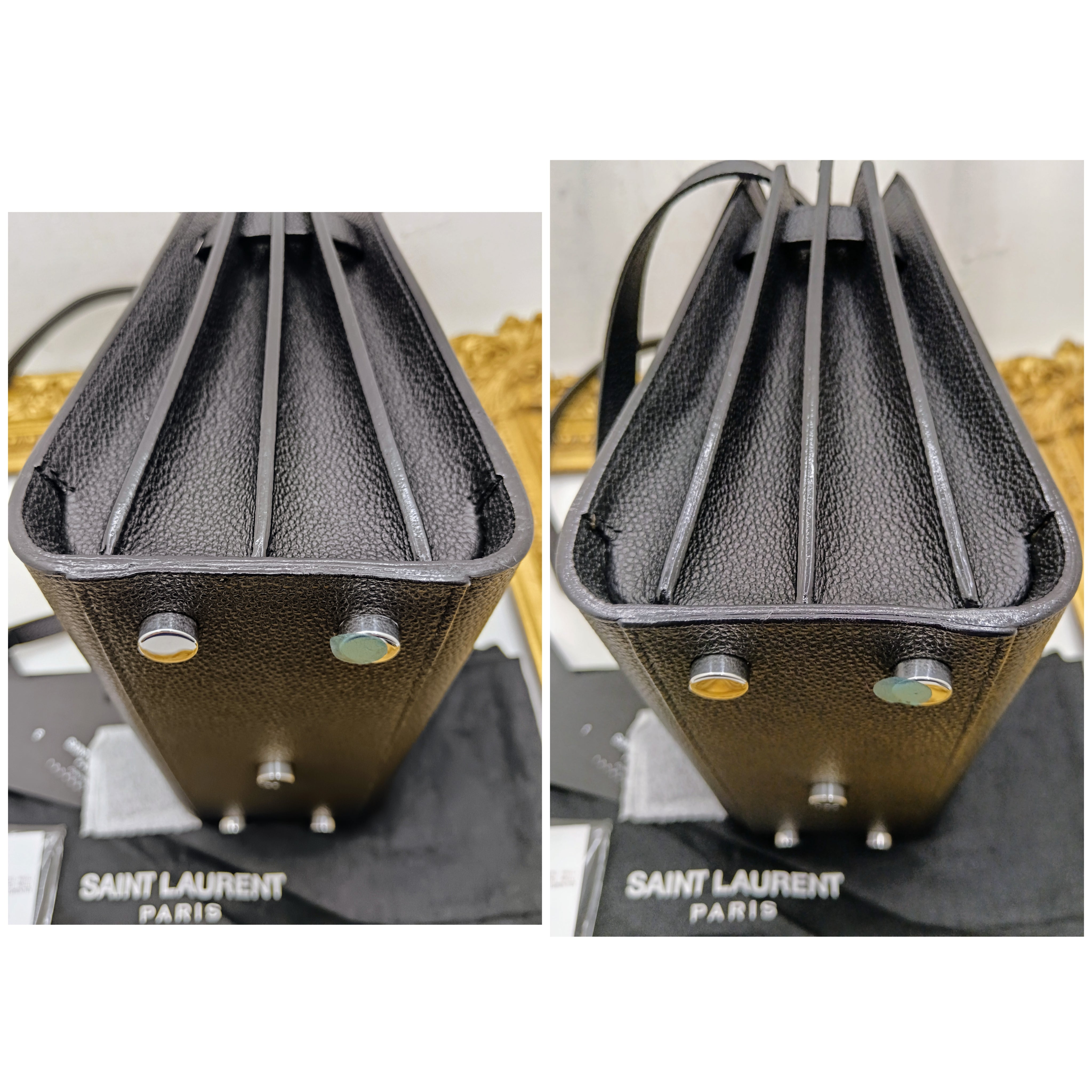 Saint Laurent – Sac de Jour Nano Tote Bag in Pelle Nera