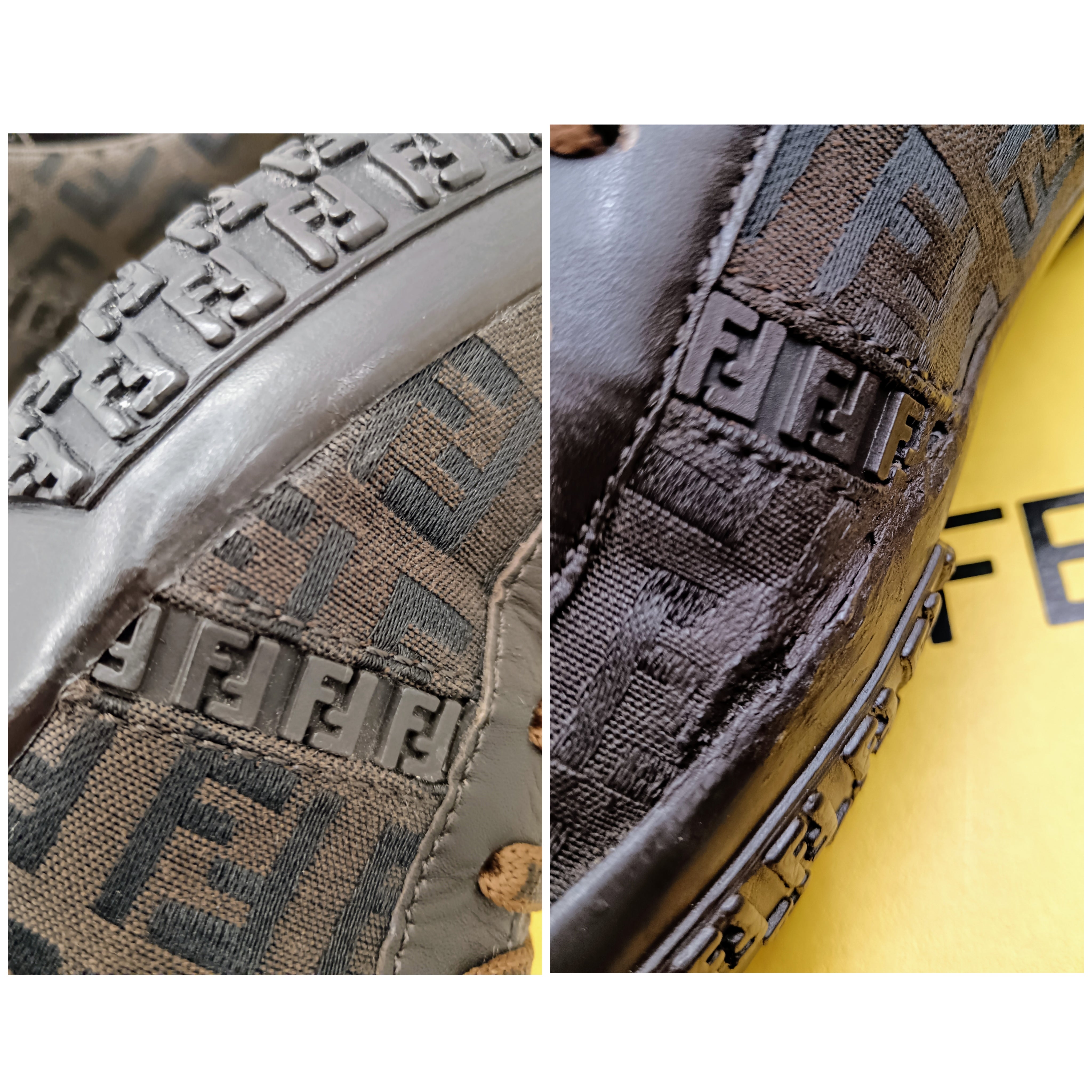 Fendi – Sneakers Zucca per Superga marroni stringate