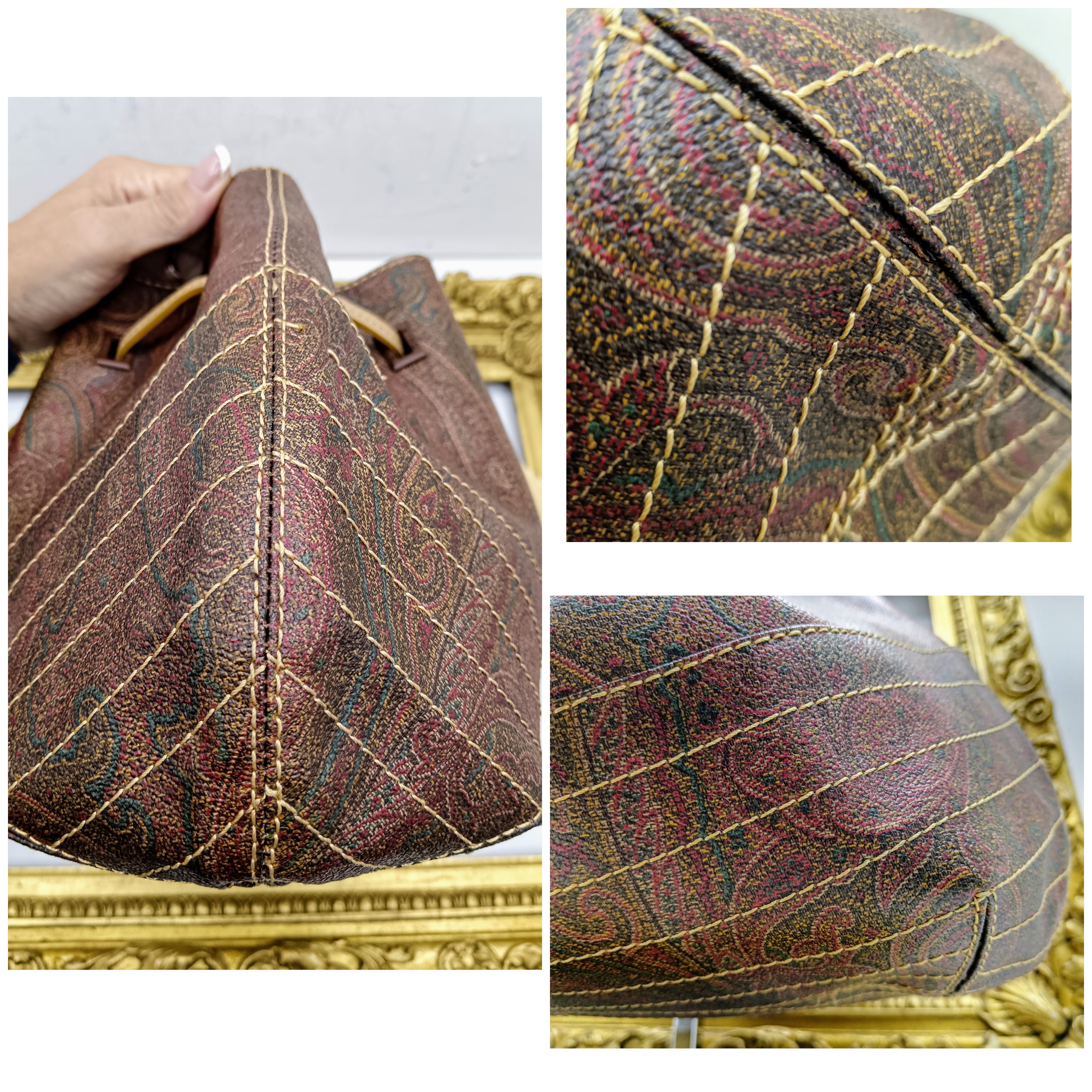 Etro – Secchiello Paisley Jacquard e Pelle Nuovo · Mai utilizzato