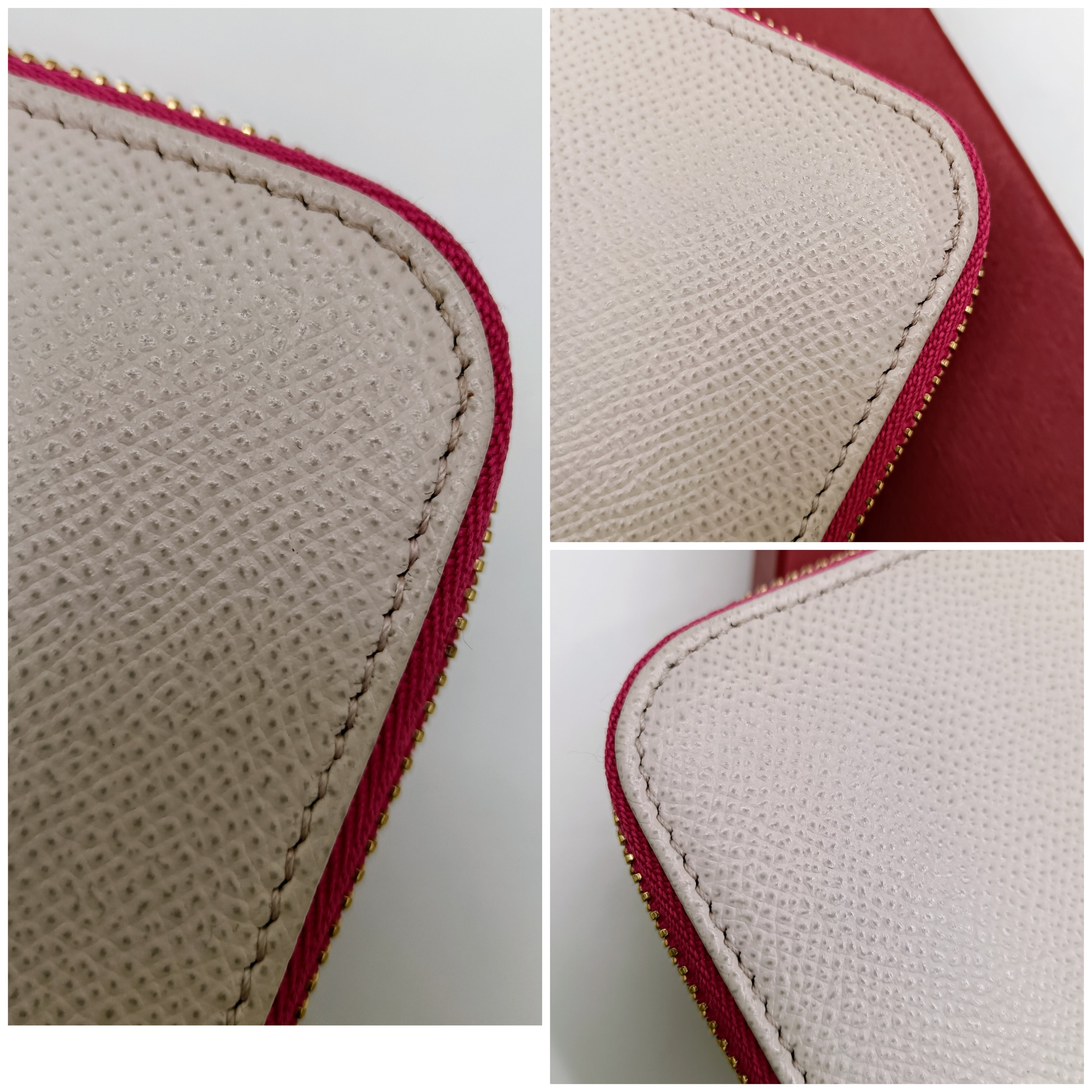 Ferragamo Salvatore– Portafoglio Continental Zippy pelle bicolore