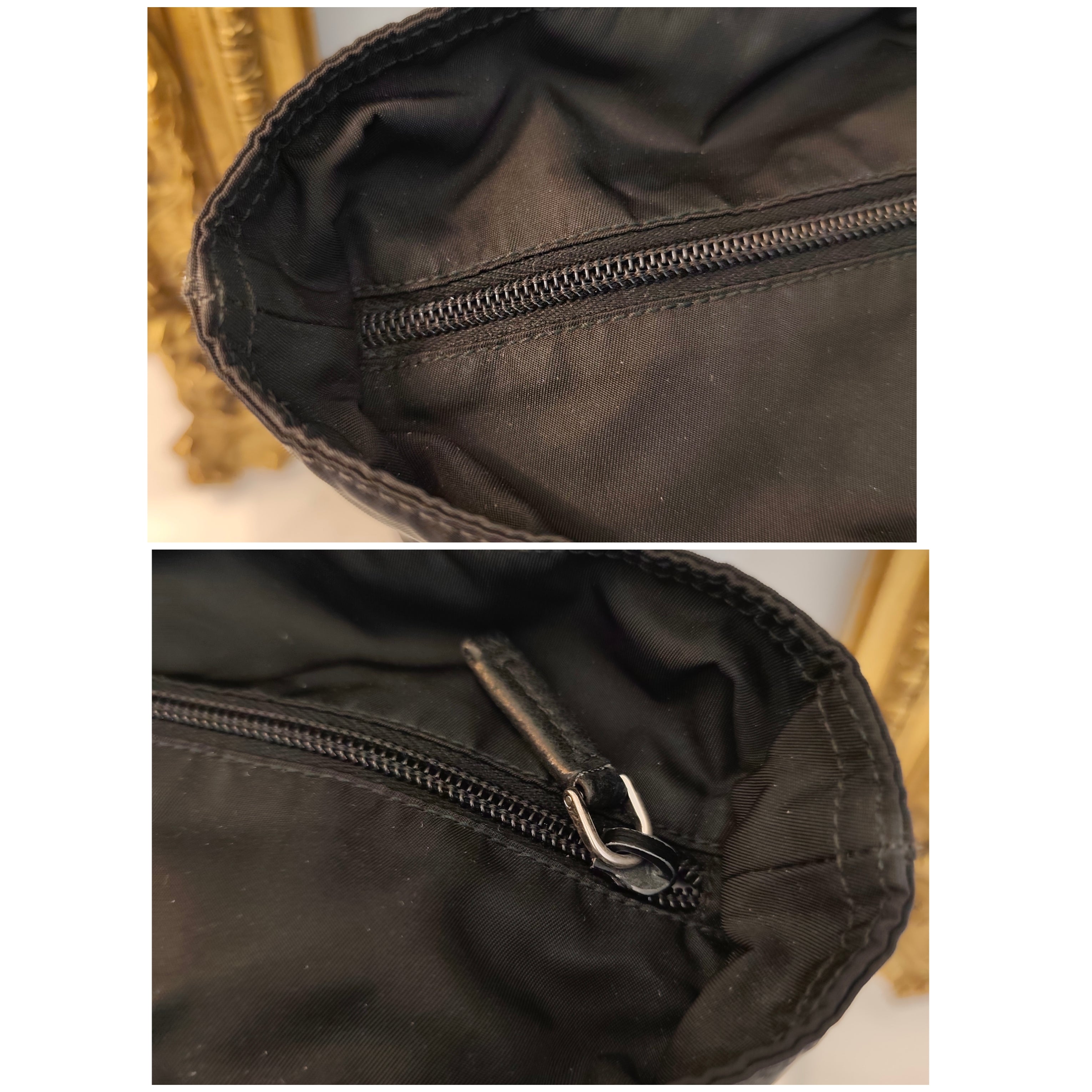 Prada - Tote Bag Re-Nylon Nero Logo Gigante in Pelle