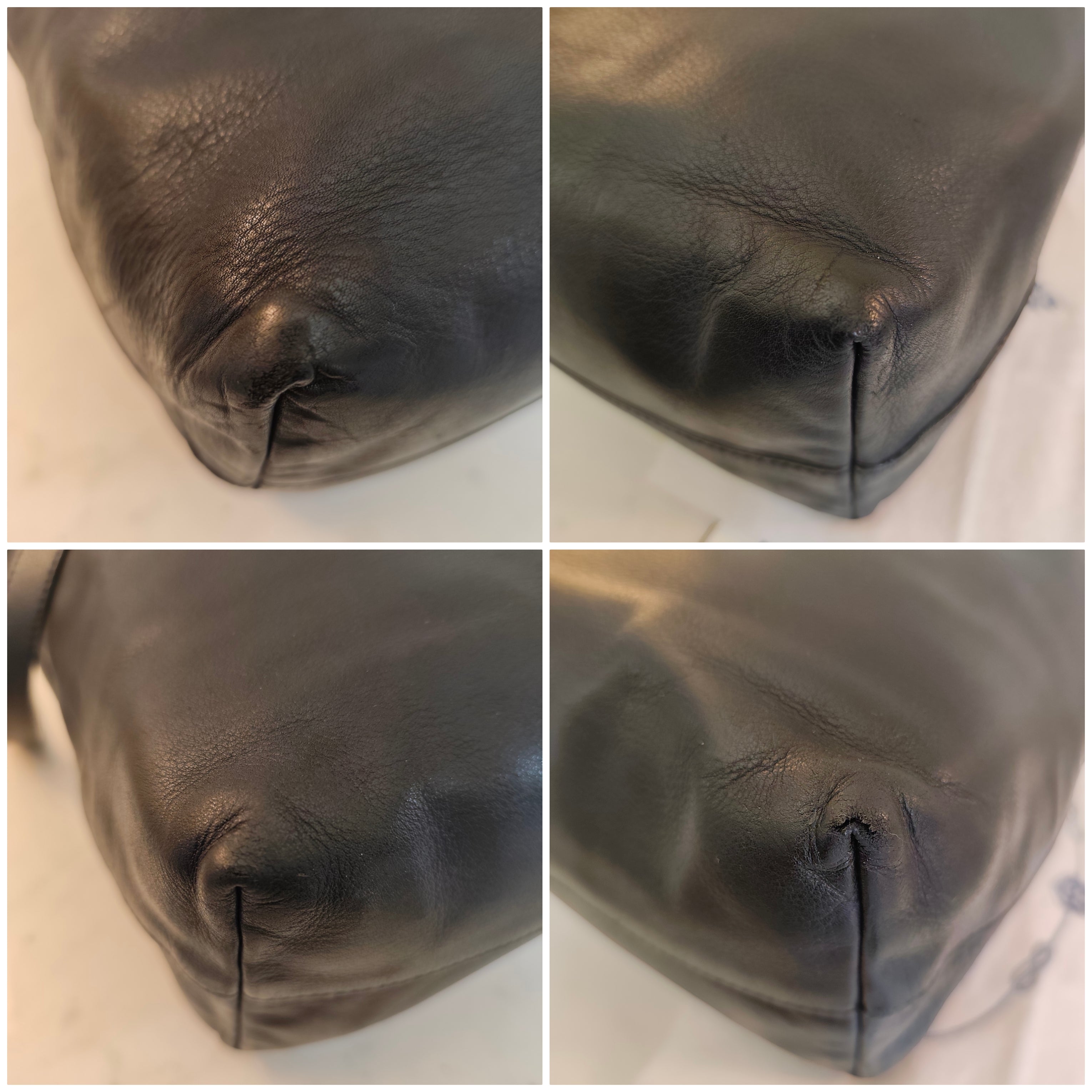 PRADA - Shopper Tote Bag in Pelle Spazzolata Nera