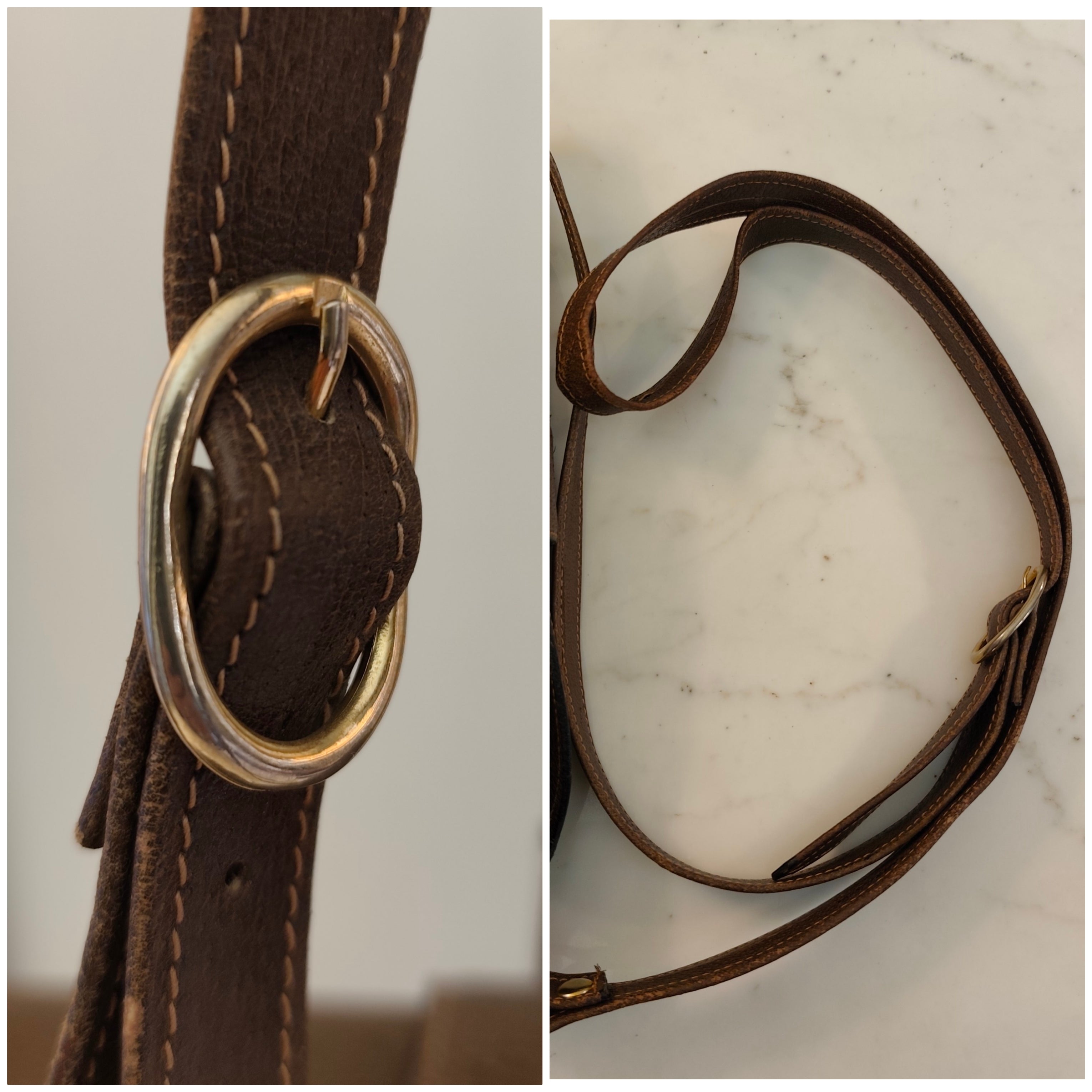 Gucci - Ophidia Secchiello Ovale in Canvas GG Beige e Pelle Vintage