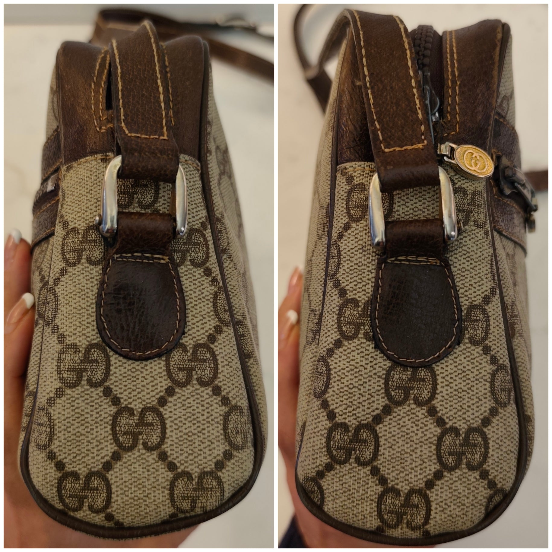 Gucci - Ophidia Camera Bag Postina a Tracolla Vintage logo oro