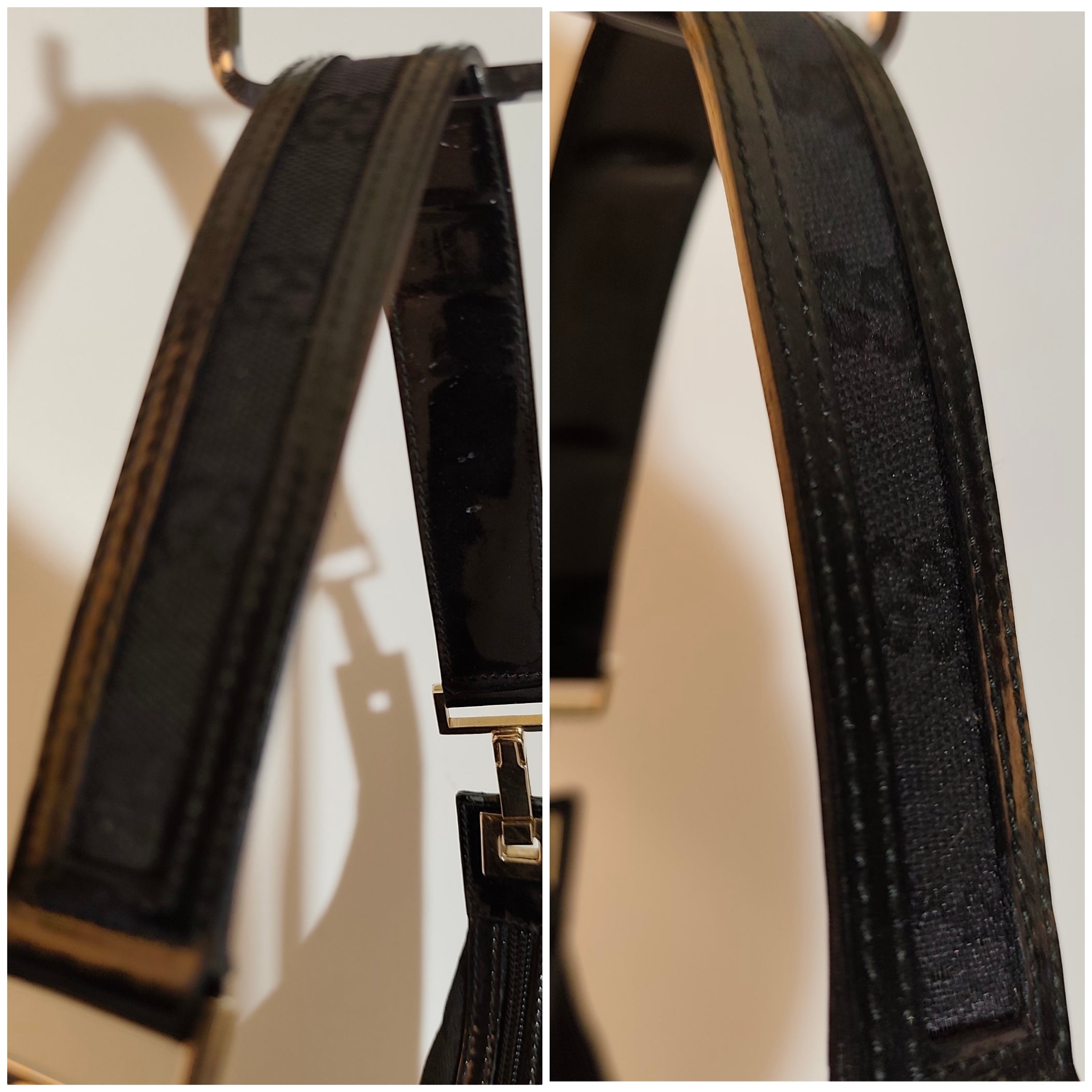 Gucci - Jackie Hobo Bag in Canvas GG Nero e Dettagli in Pelle Lucida