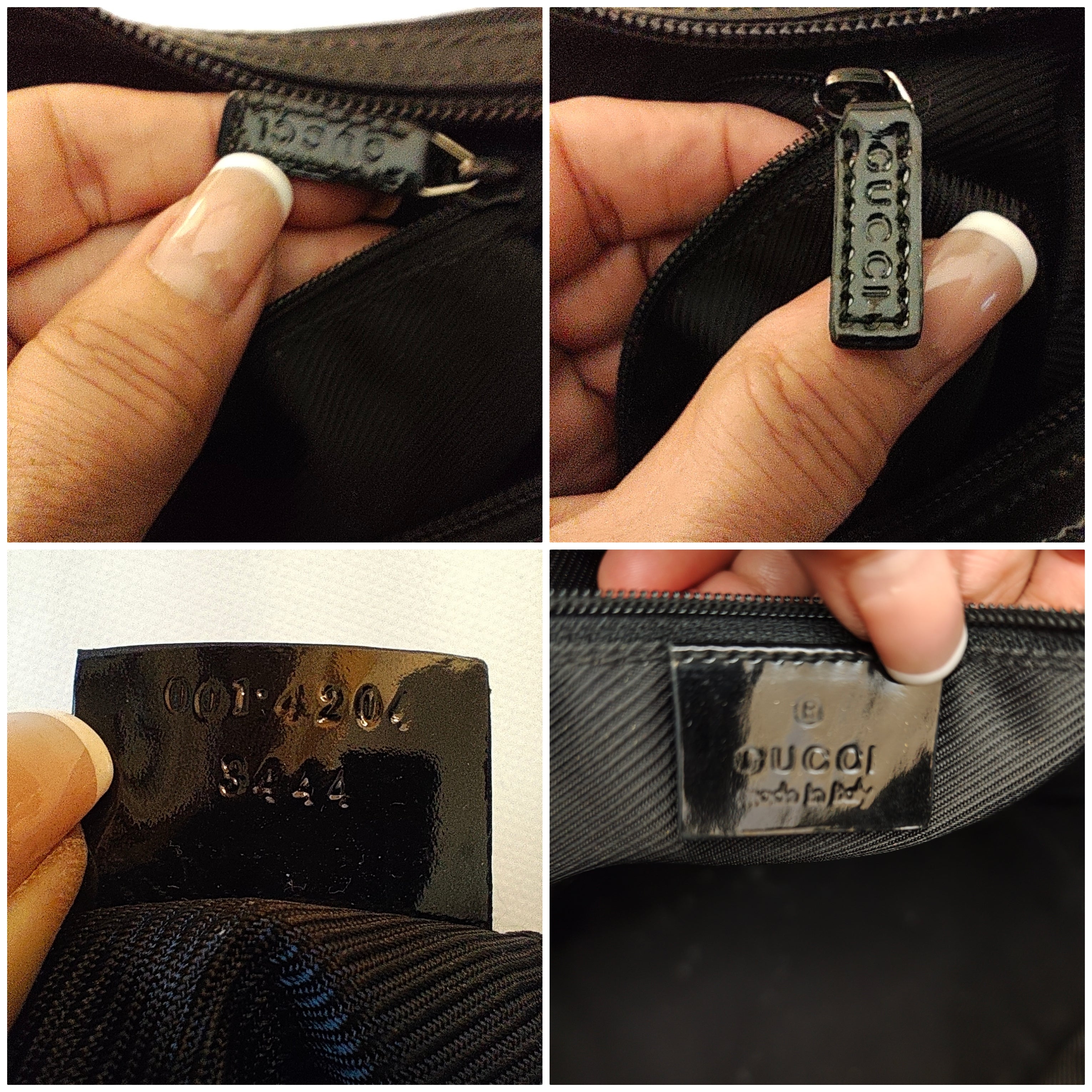 Gucci - Jackie Hobo Bag in Canvas GG Nero e Dettagli in Pelle Lucida