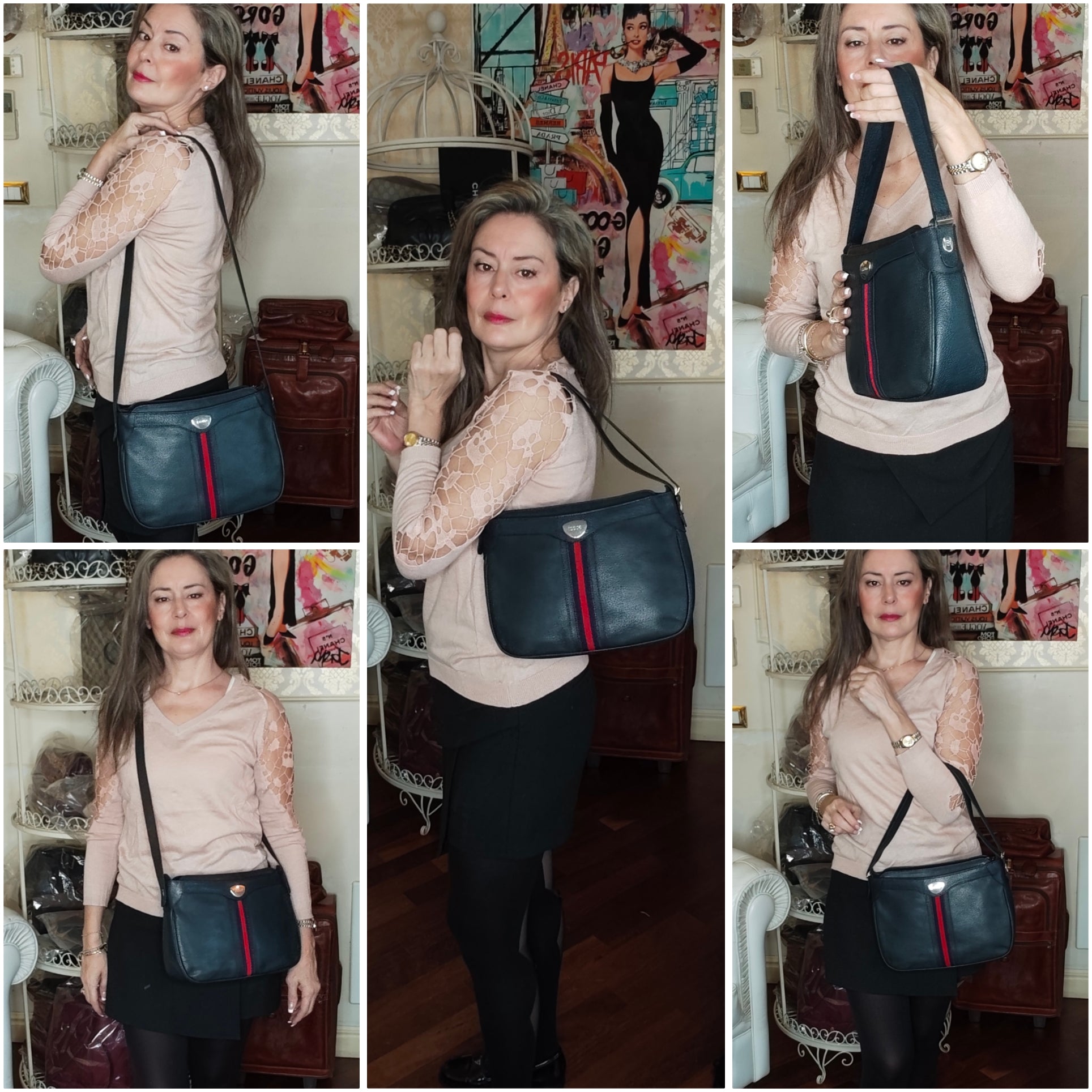 Gucci - Ophidia Borsa a Spalla Camera Bag in Pelle Vintage