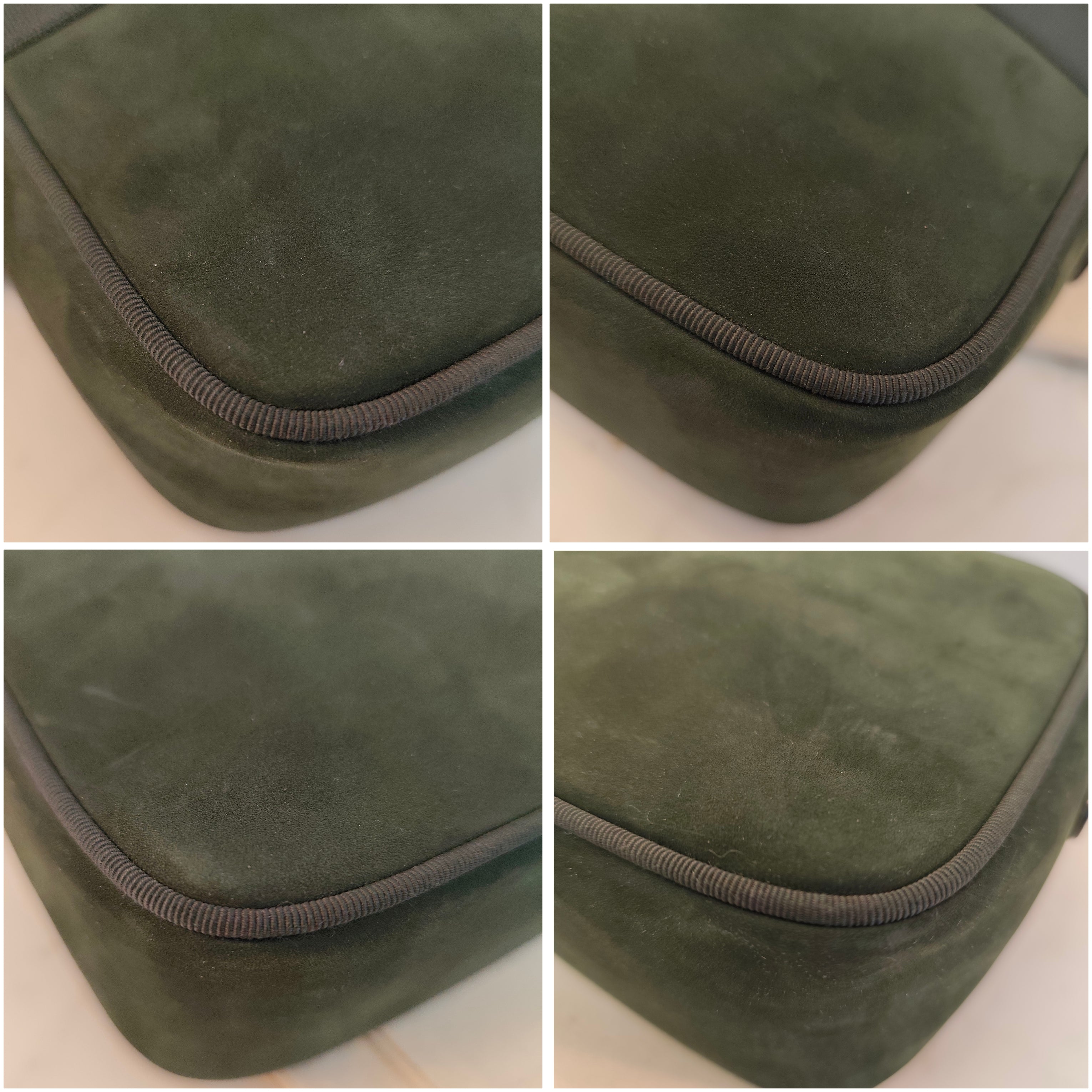 Ferragamo - Borsa a Tracolla “VARA” Camera Bag Camoscio Verde Bosco