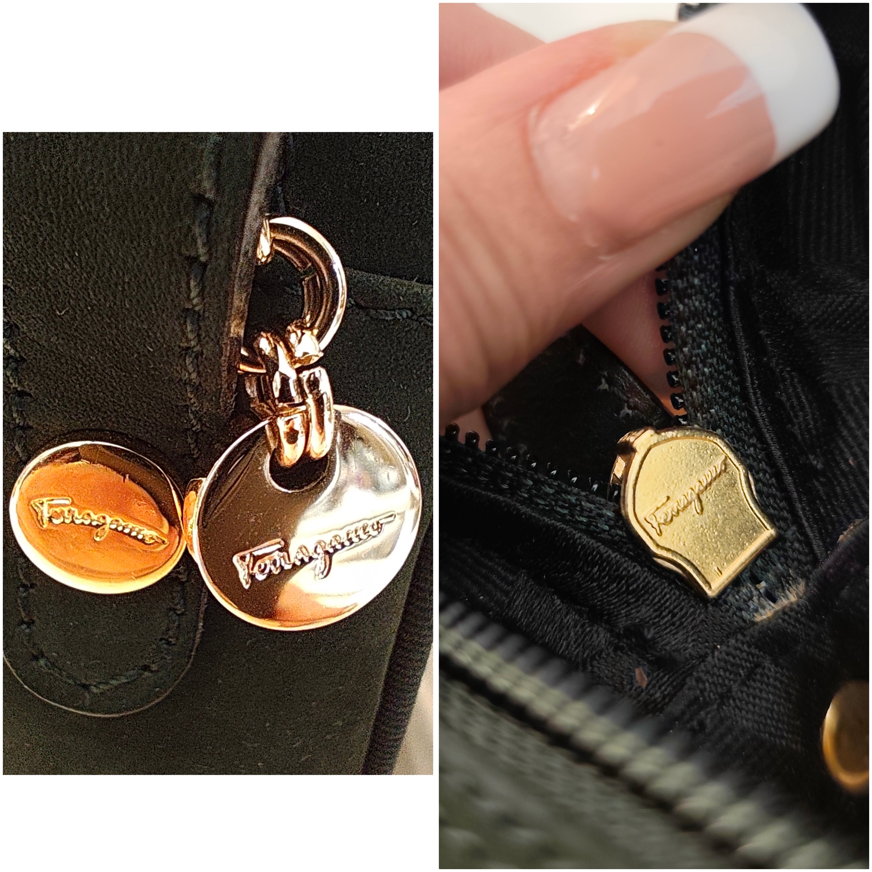 Ferragamo - Borsa a Tracolla “VARA” Camera Bag Camoscio Verde Bosco