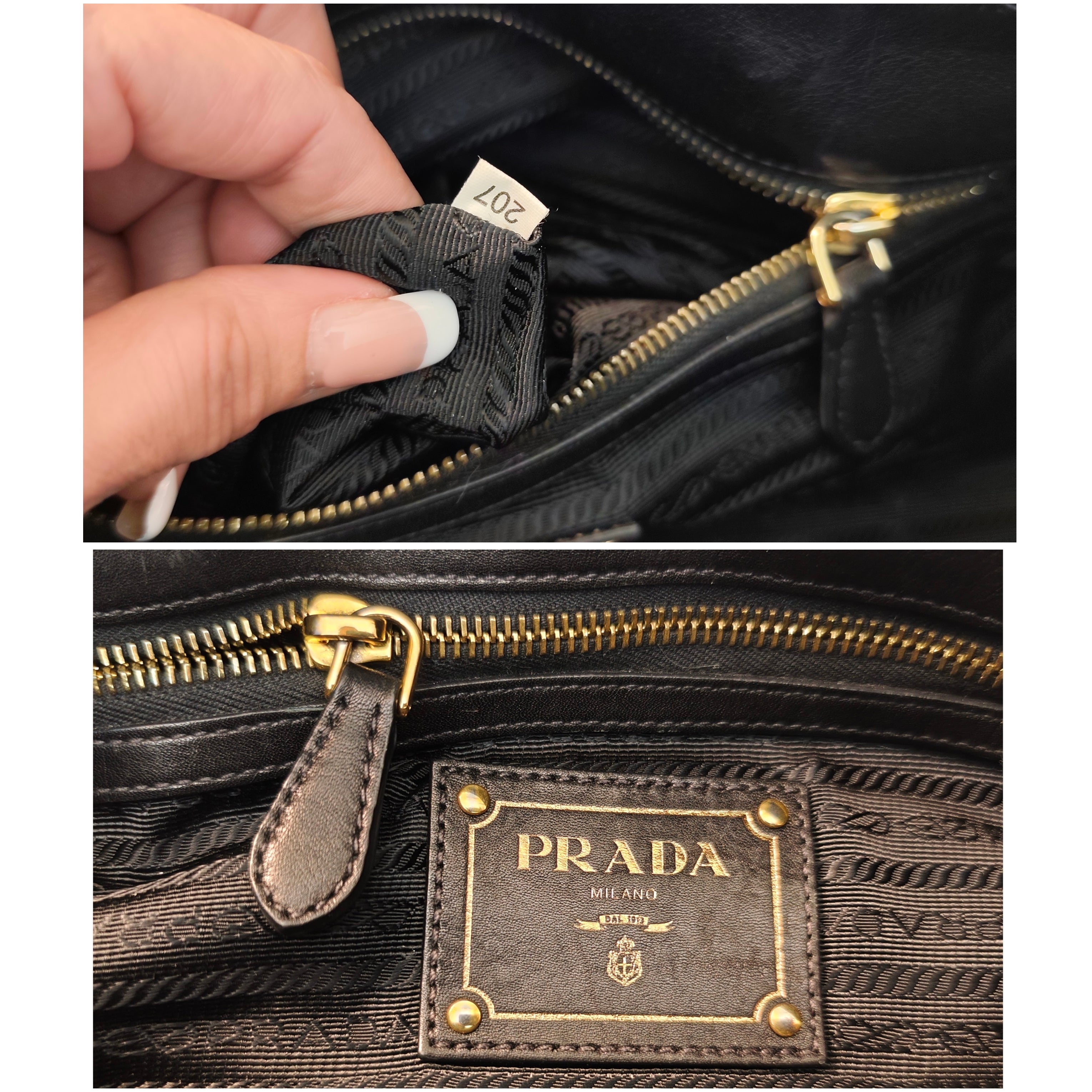 Prada - Bauletto Espandibile - Tote Bag Nylon Nero con Tracolla