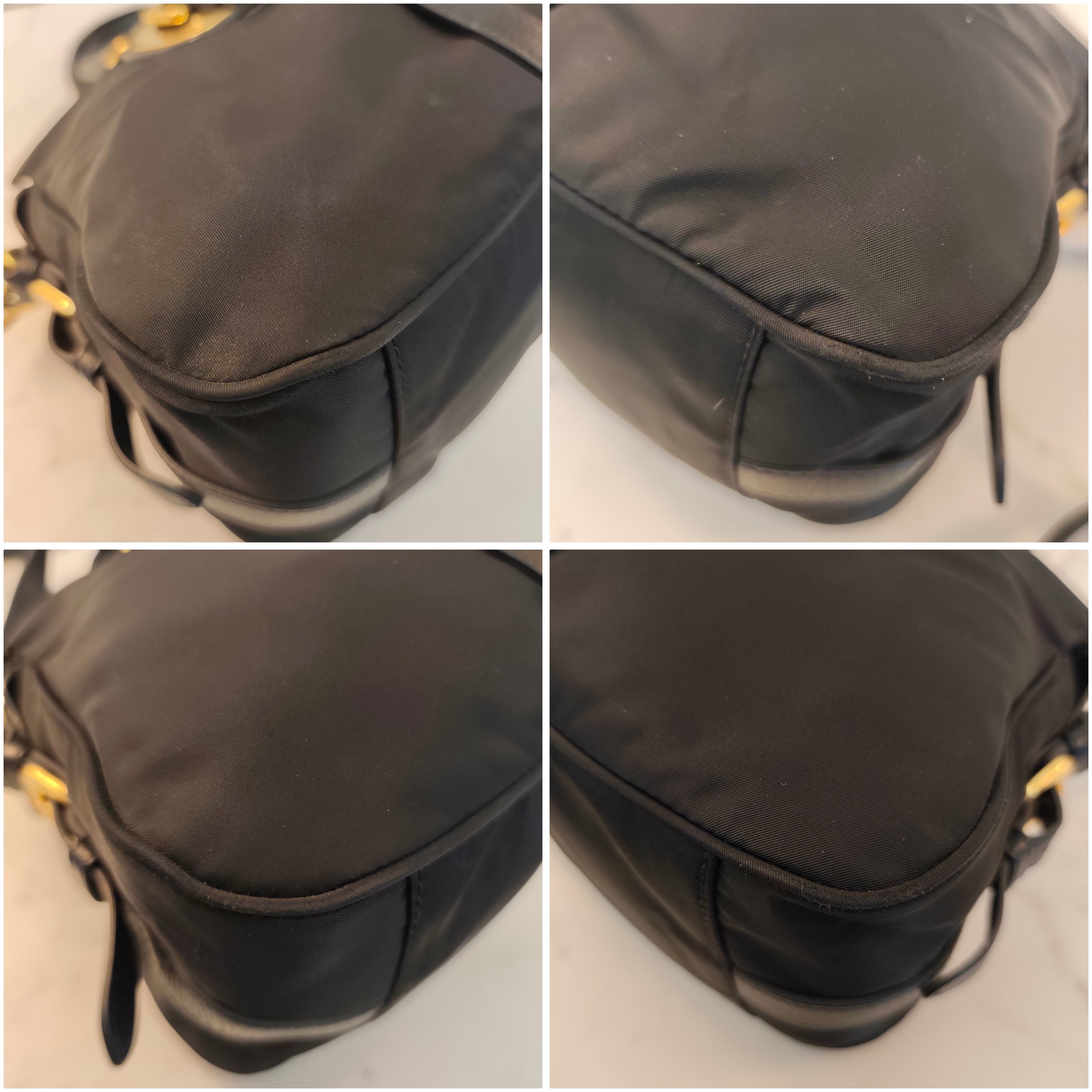 Prada - Bauletto Espandibile - Tote Bag Nylon Nero con Tracolla