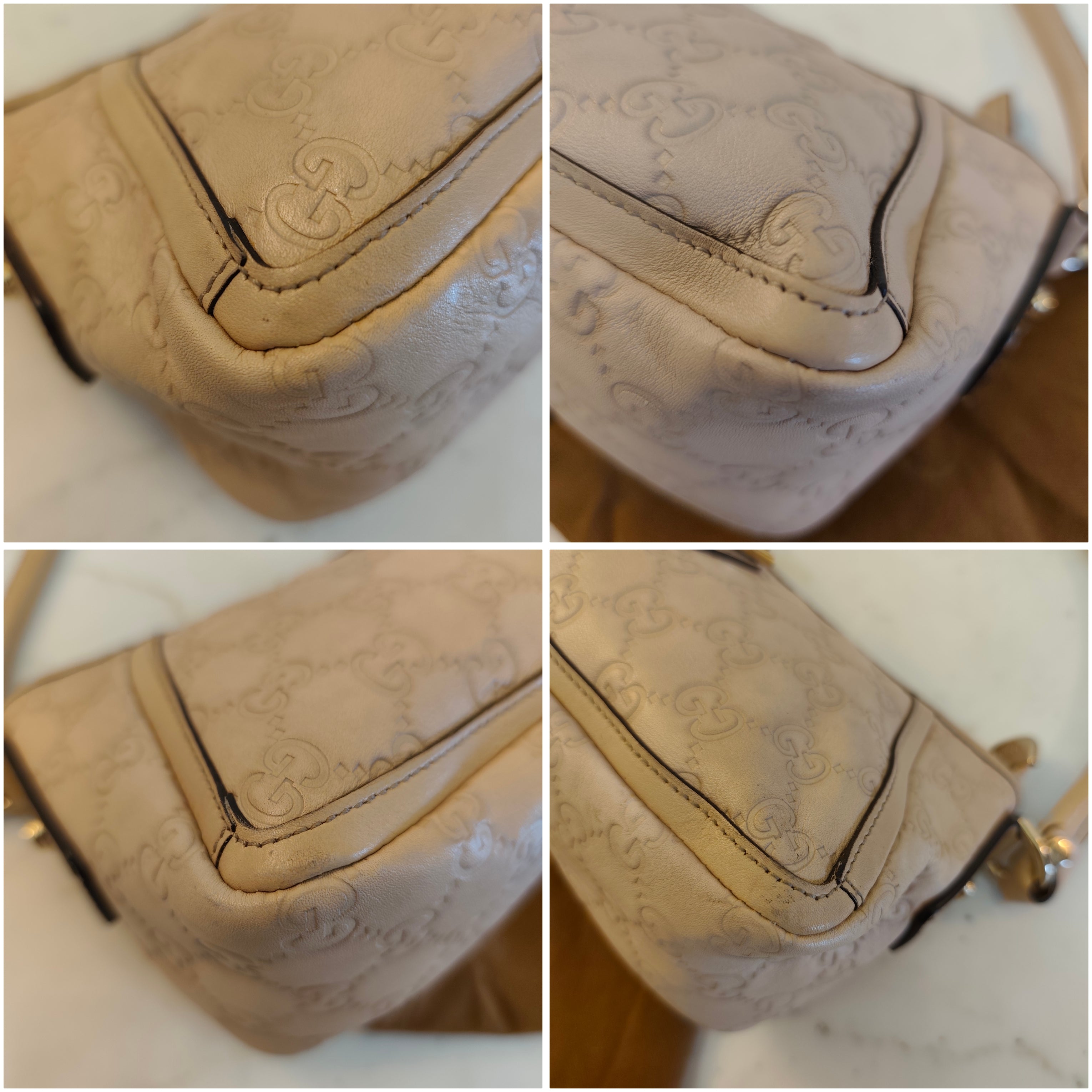 Gucci - Abbey D-Ring Borsa a Spalla in Pelle Guccissima Avorio