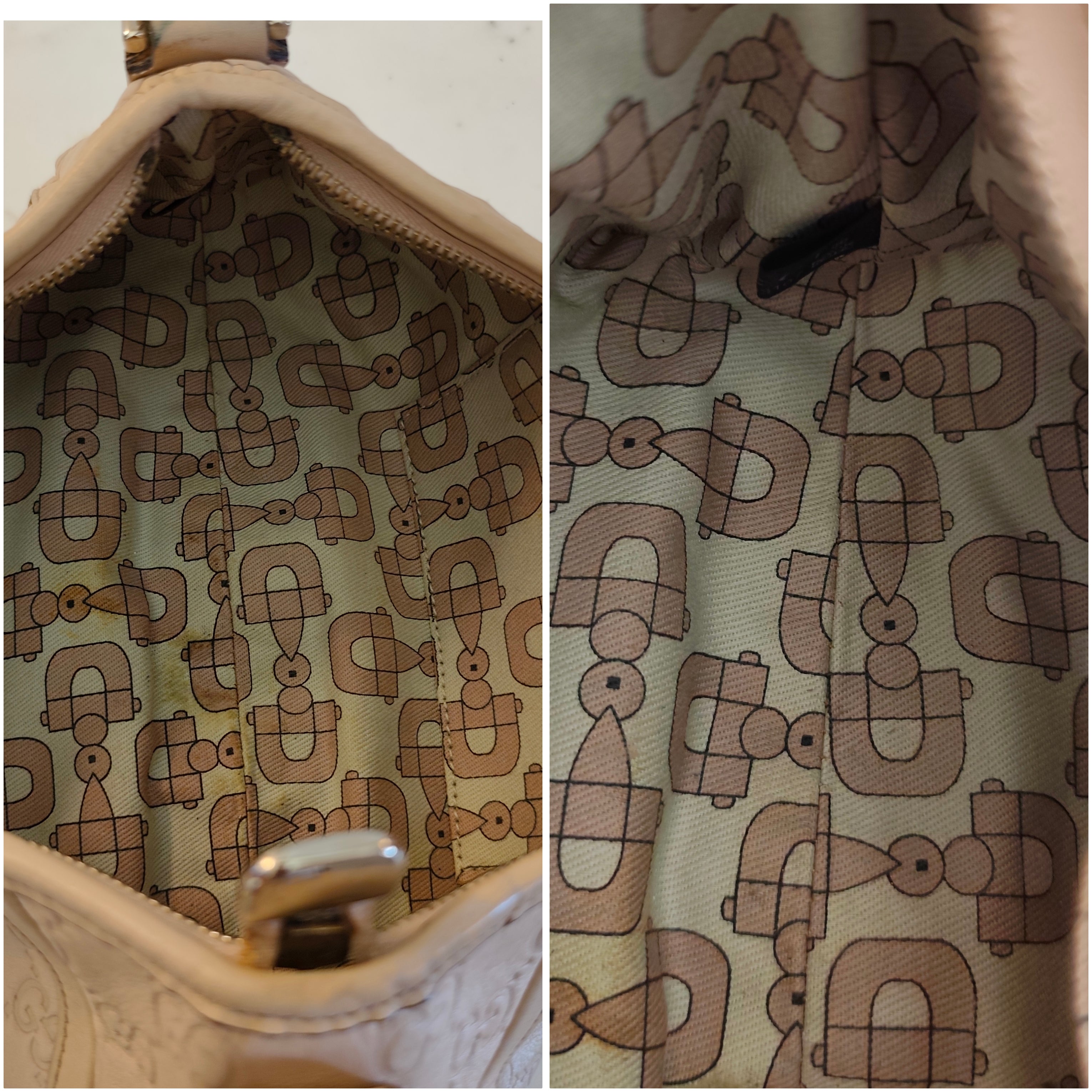 Gucci - Abbey D-Ring Borsa a Spalla in Pelle Guccissima Avorio