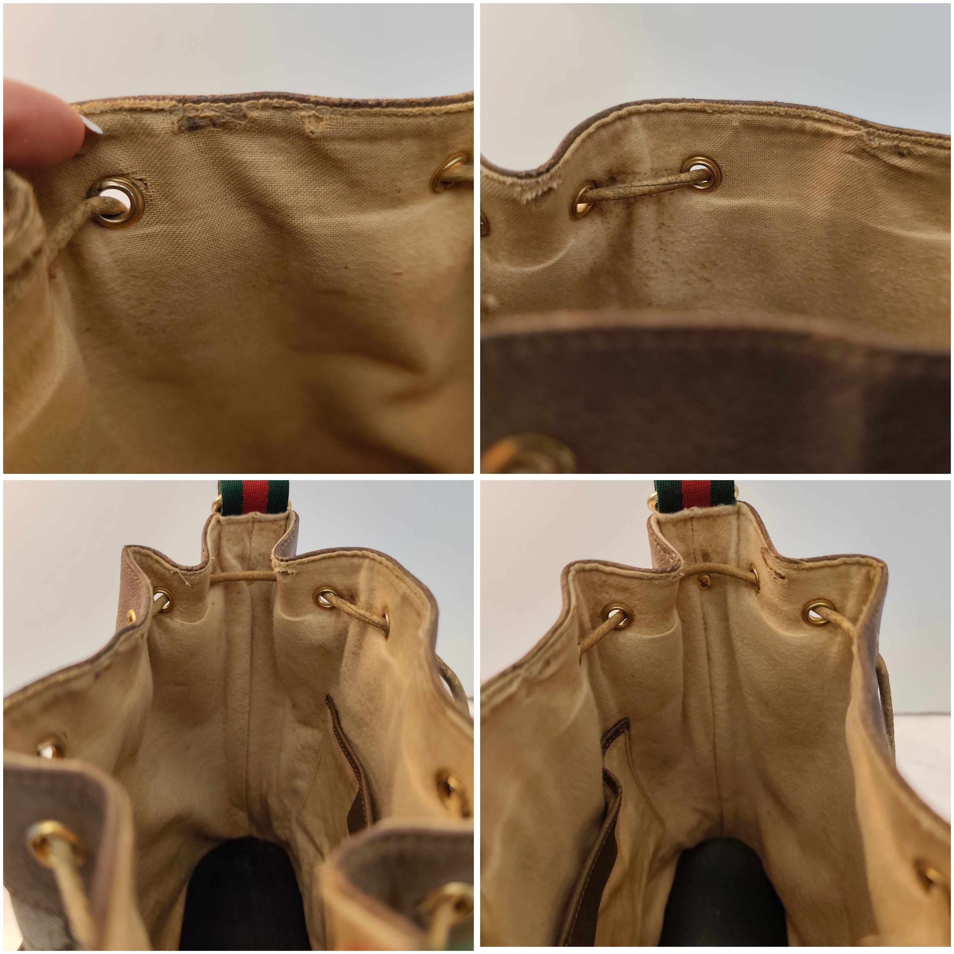 Gucci - Secchiello Ophidia Ovale "GG" Supreme Beige Vintage