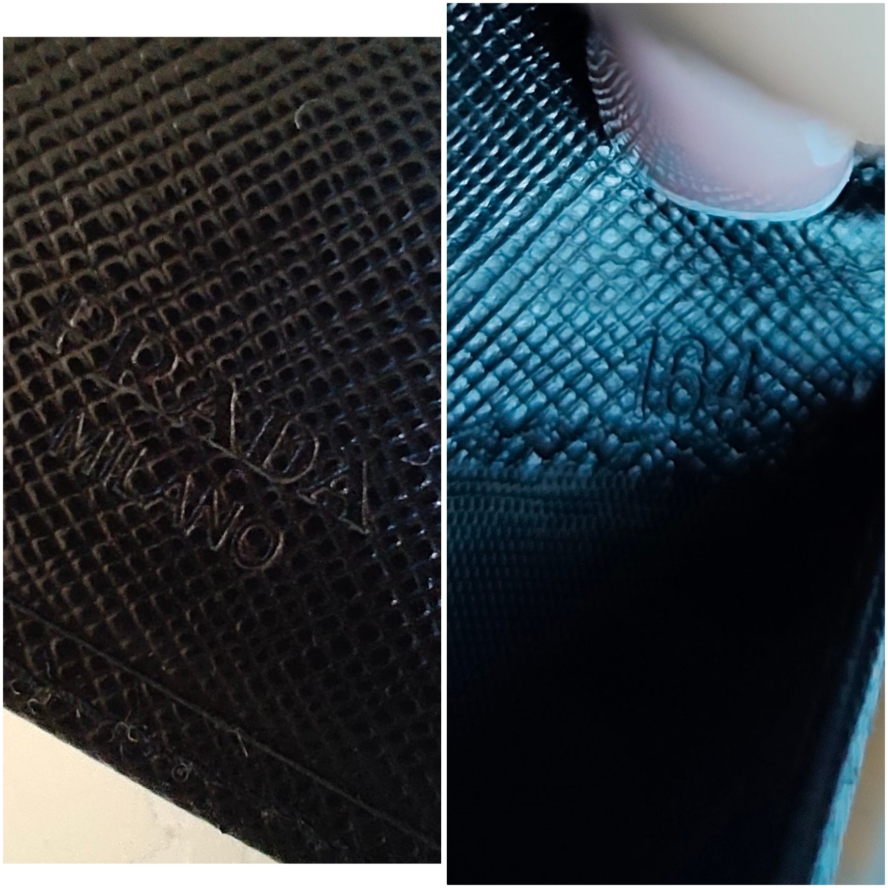 Prada - Portafoglio Donna a Libro Grande in Pelle Saffiano Nera