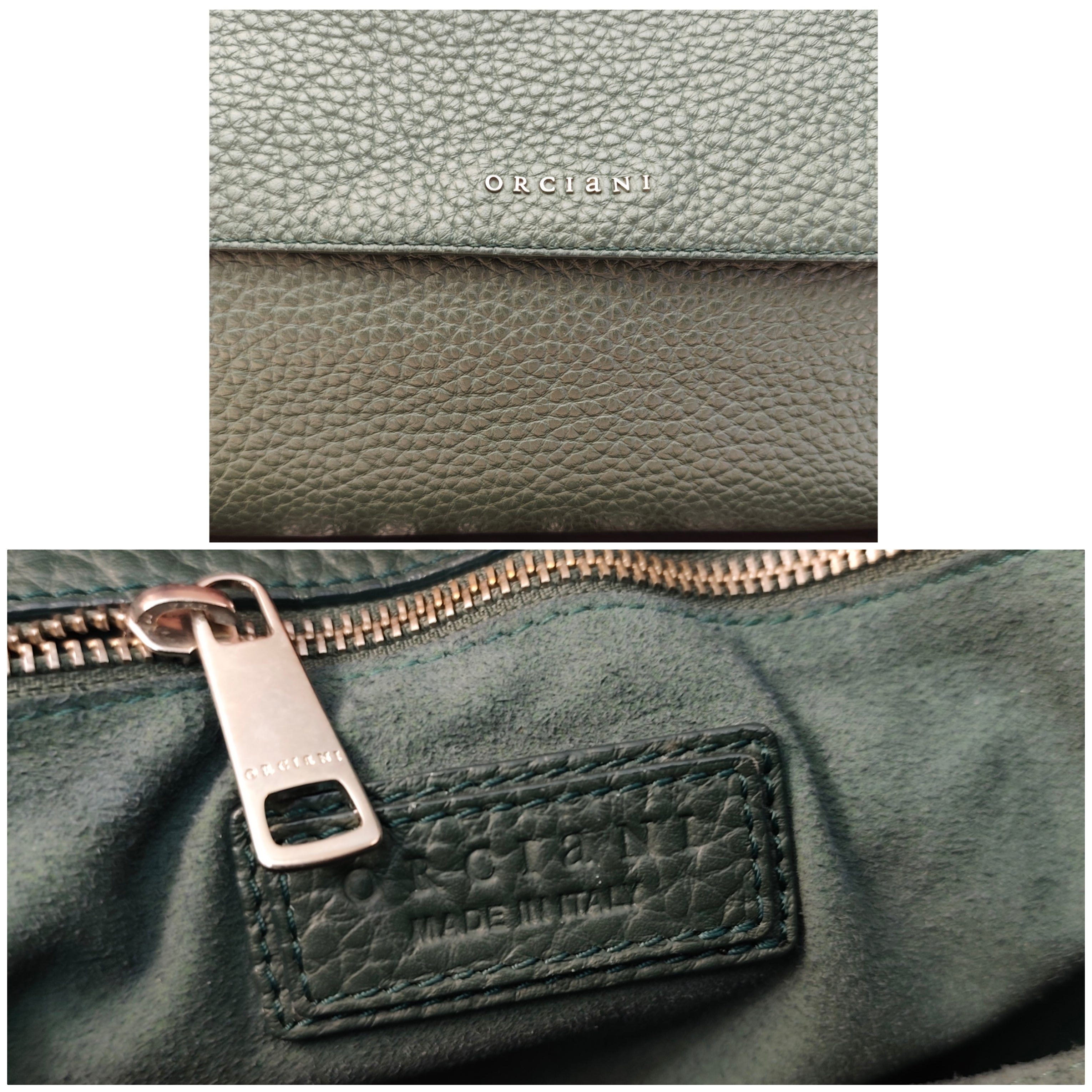 Orciani – Sveva Soft Grande in Pelle Verde Bosco