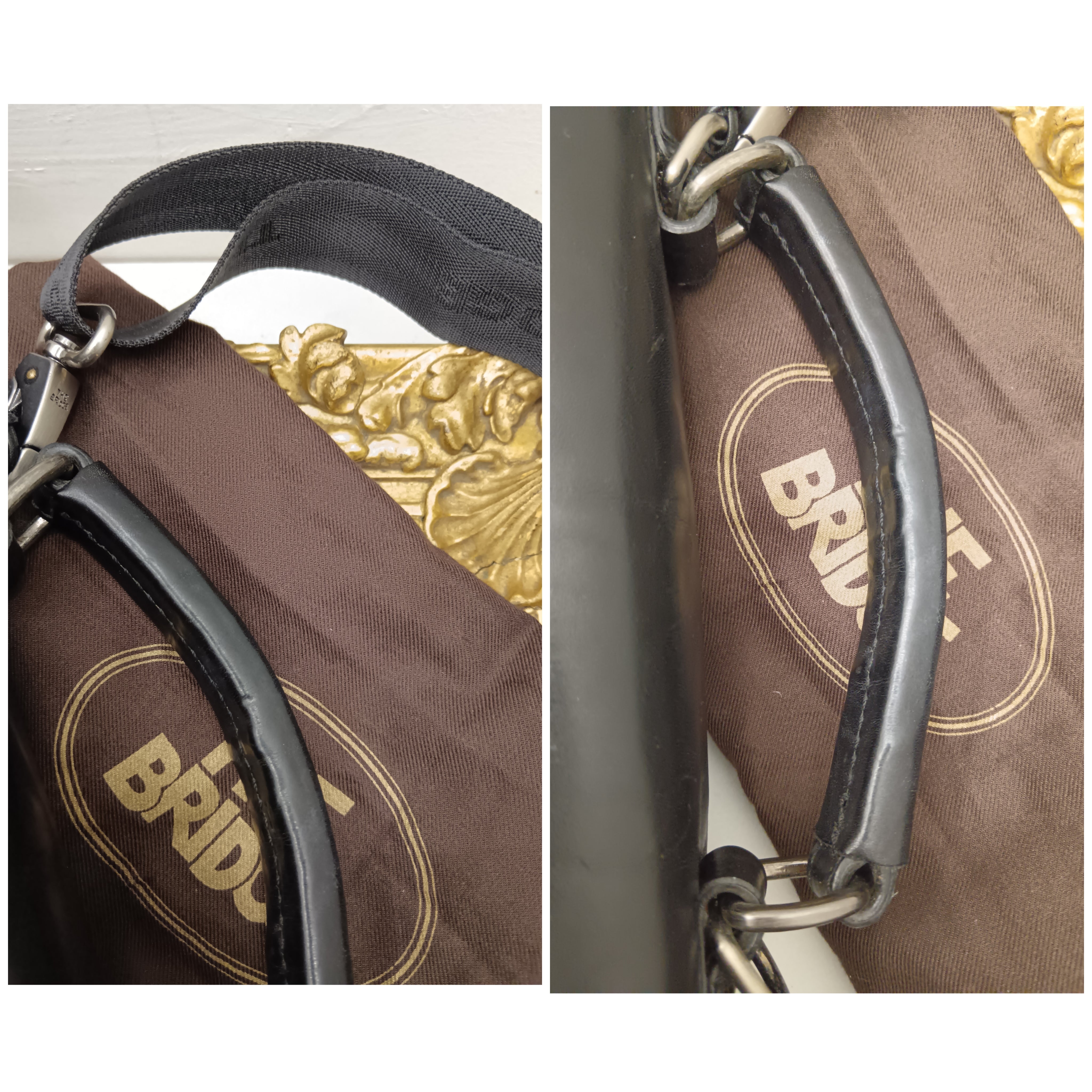 The Bridge – Cartella/Borsa lavoro pelle nera con tracolla