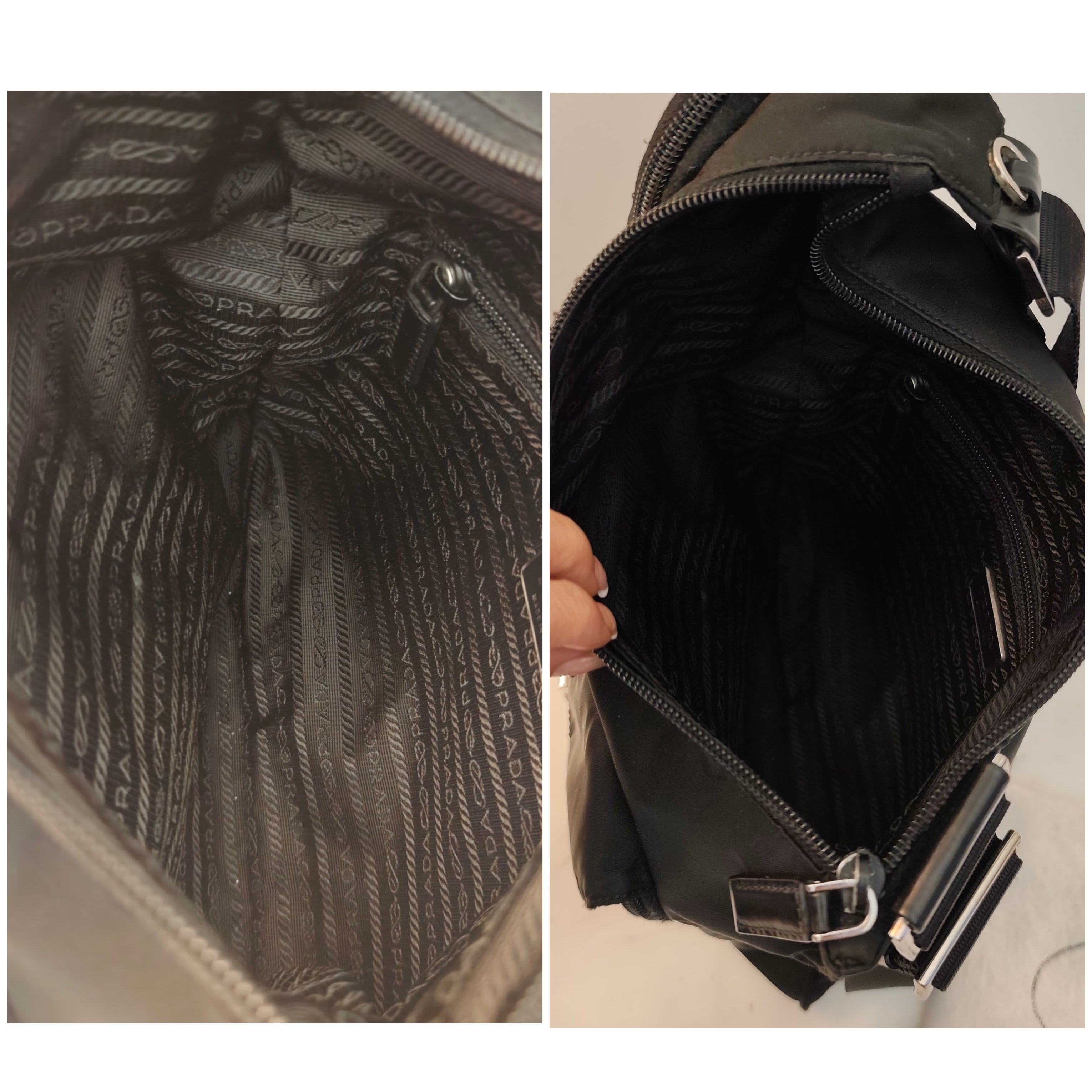 Prada - Borsa Borsello a Spalla o Tracolla Re-Nylon Nero