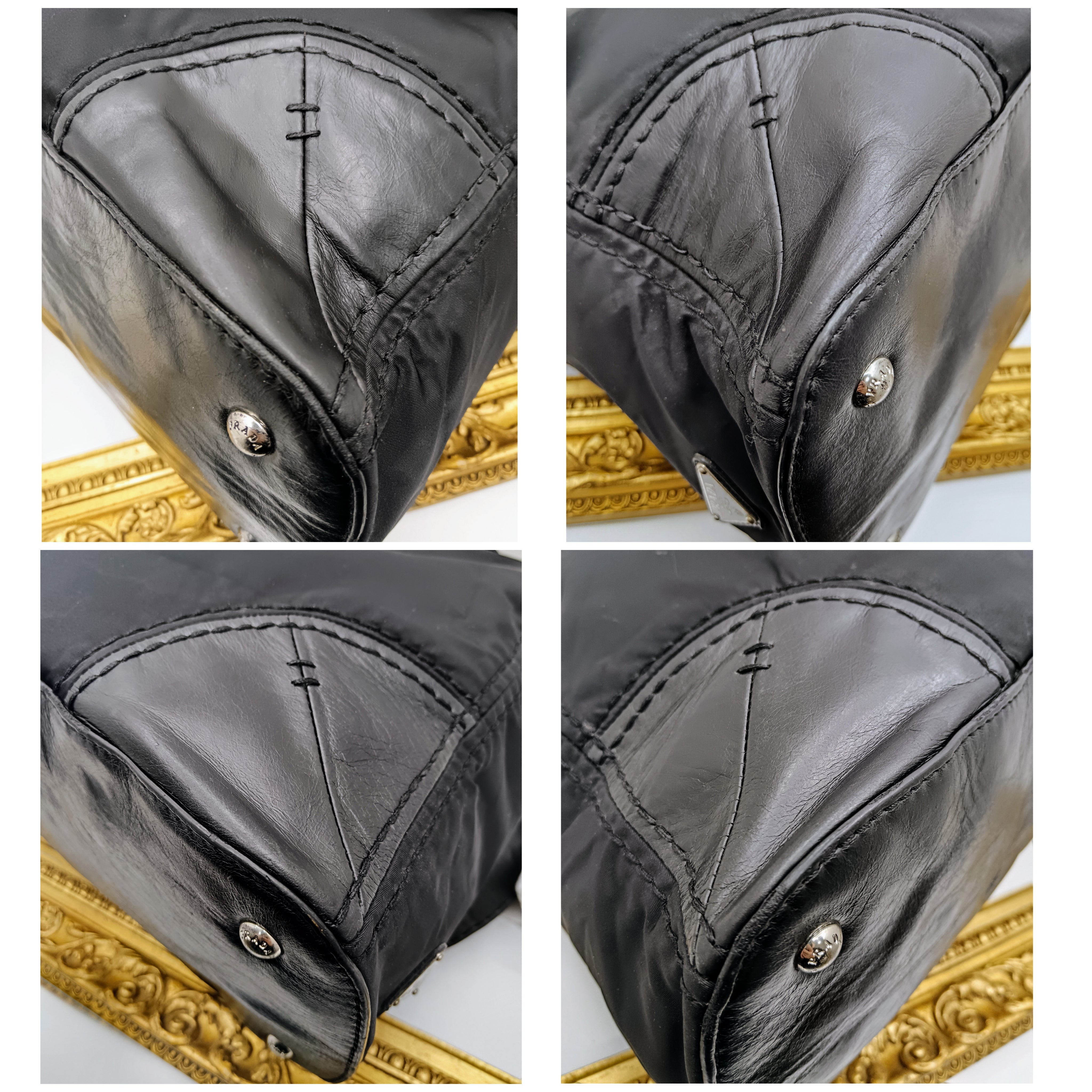 Prada - Shopper a Spalla o Tracolla Nylon e Pelle Chiusura a Scatto